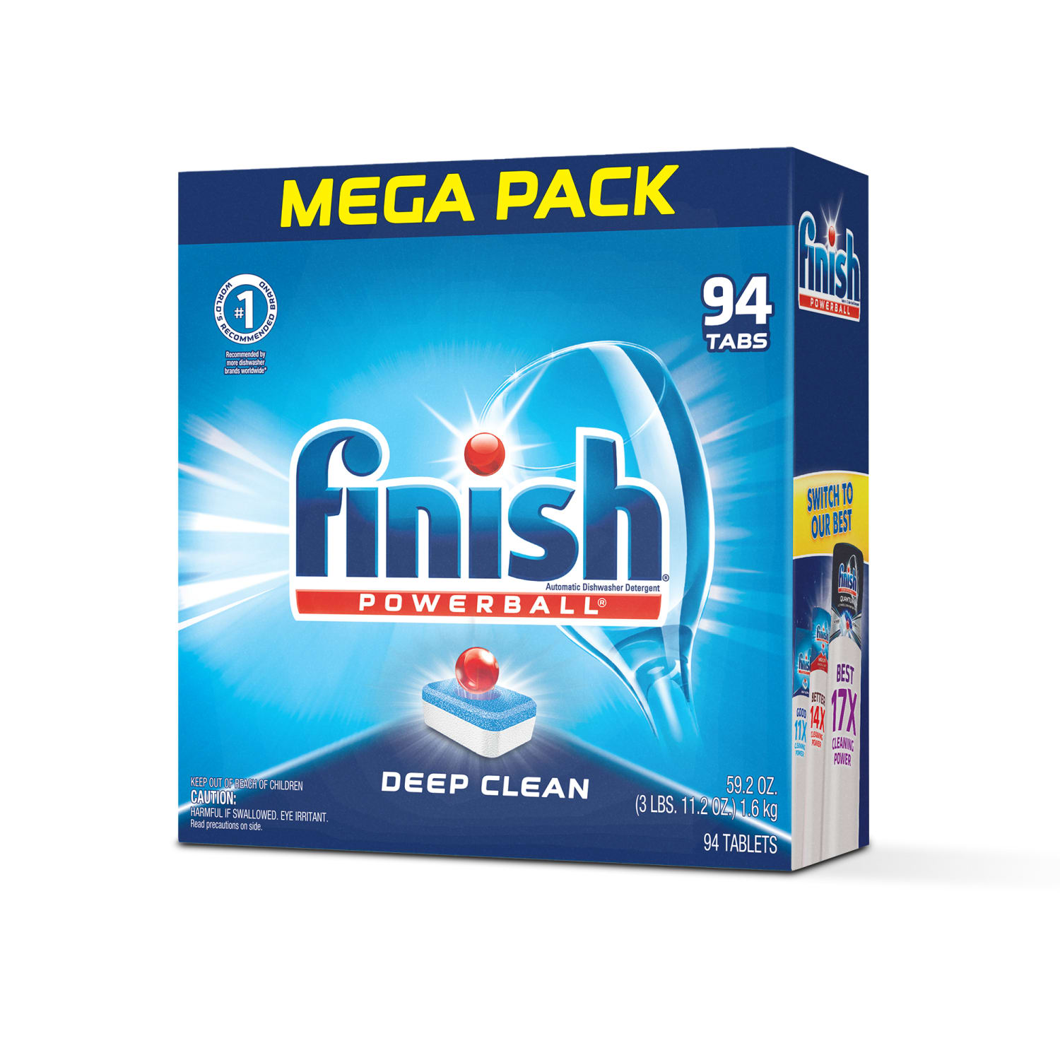 Finish Powerball Dishwasher Tabs, Fresh Scent, 59.2 Oz, Box Of 94 Tabs - Image 3