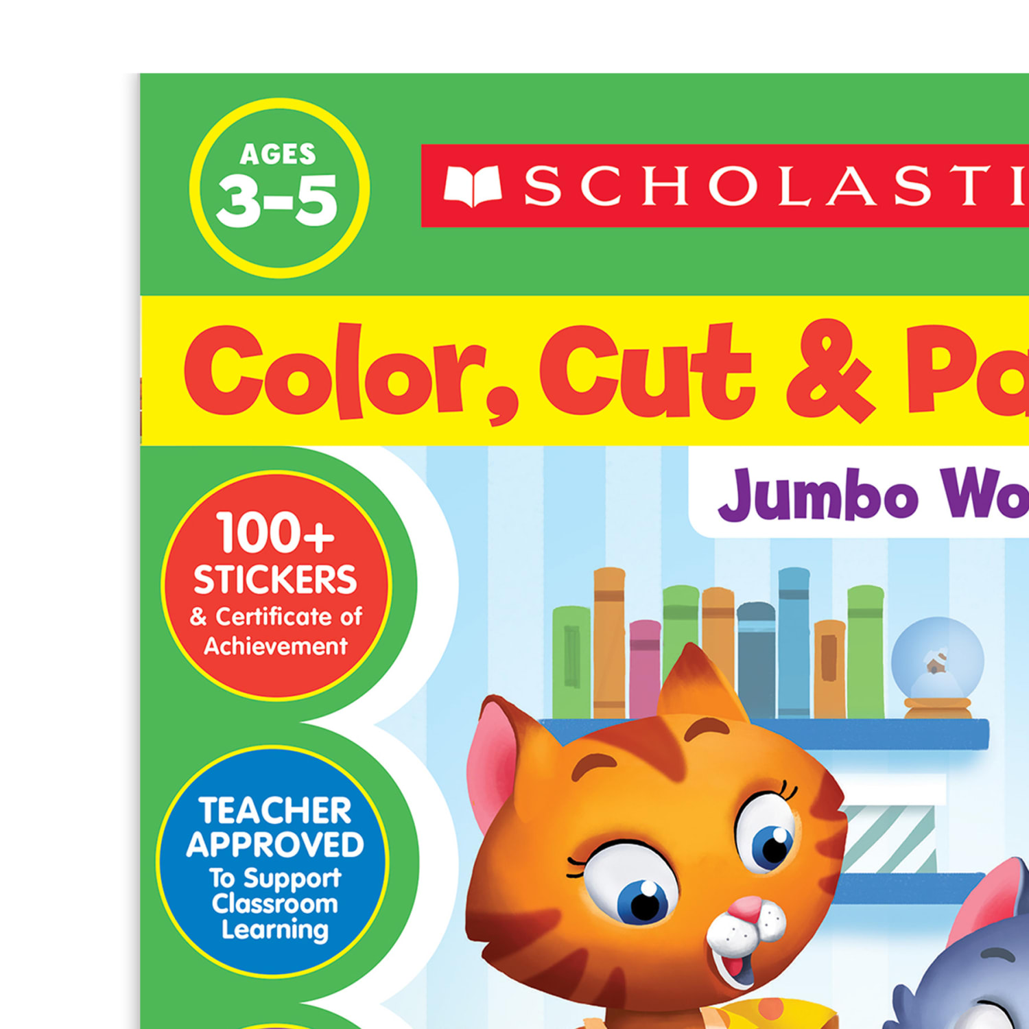 Scholastic Color, Cut & Paste Jumbo Workbooks, Grades Pre-K To K, Bundle Of 3 Books - Image 5