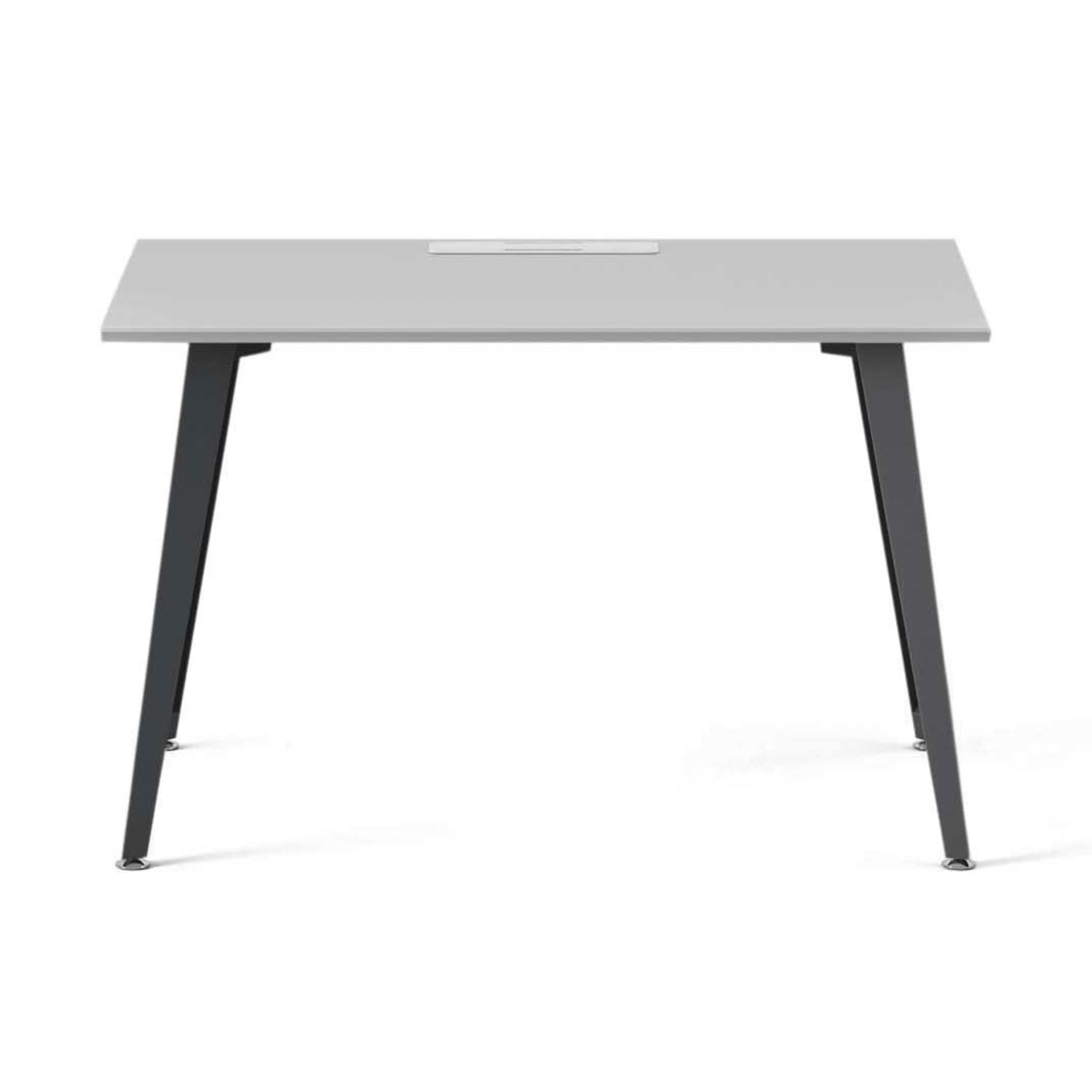 Branch Furniture Office Desk, 48in x 24in, Fog/Charcoal