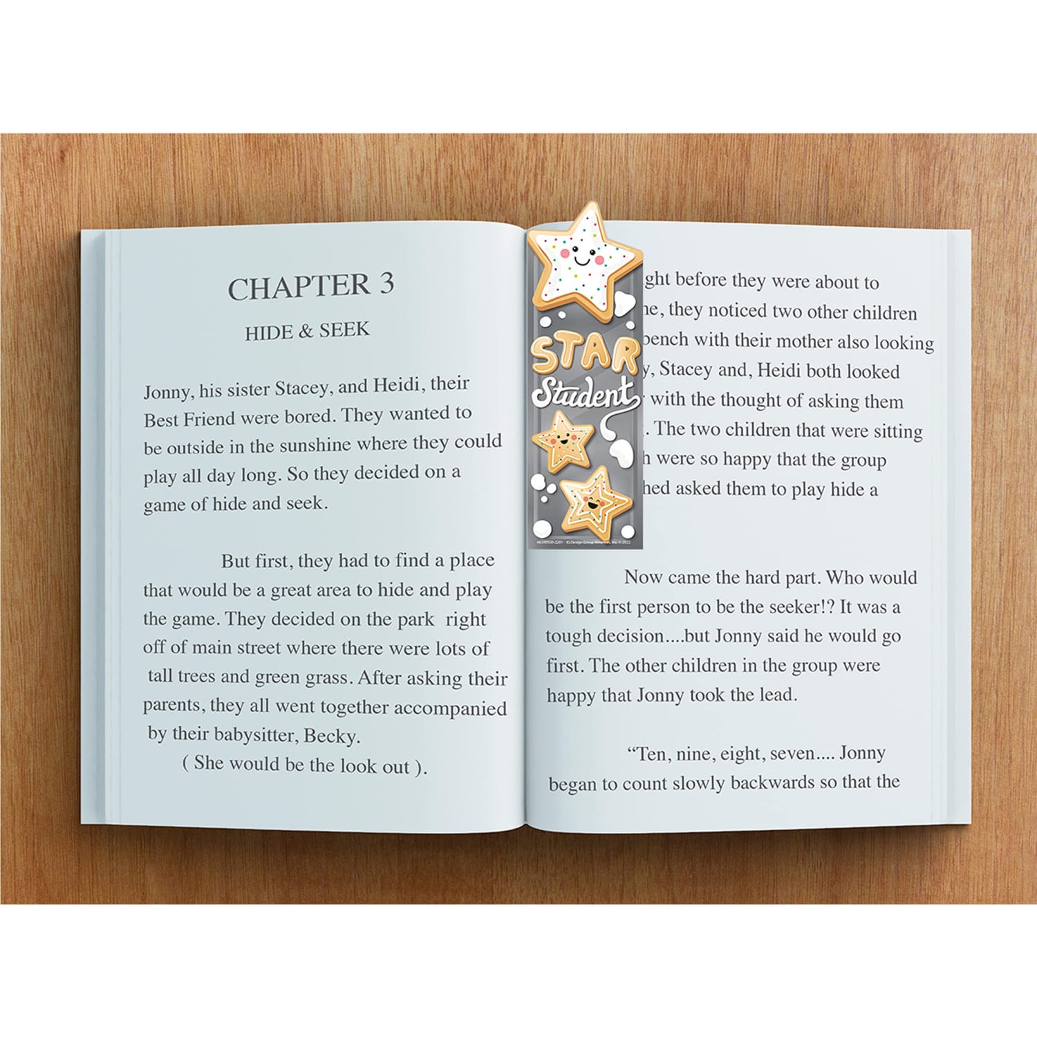 Eureka Bookmarks, 2in x 6in, Star Cookies Sugar Cookie Scented, 24 Per Pack, Set Of 3 Packs - Image 5