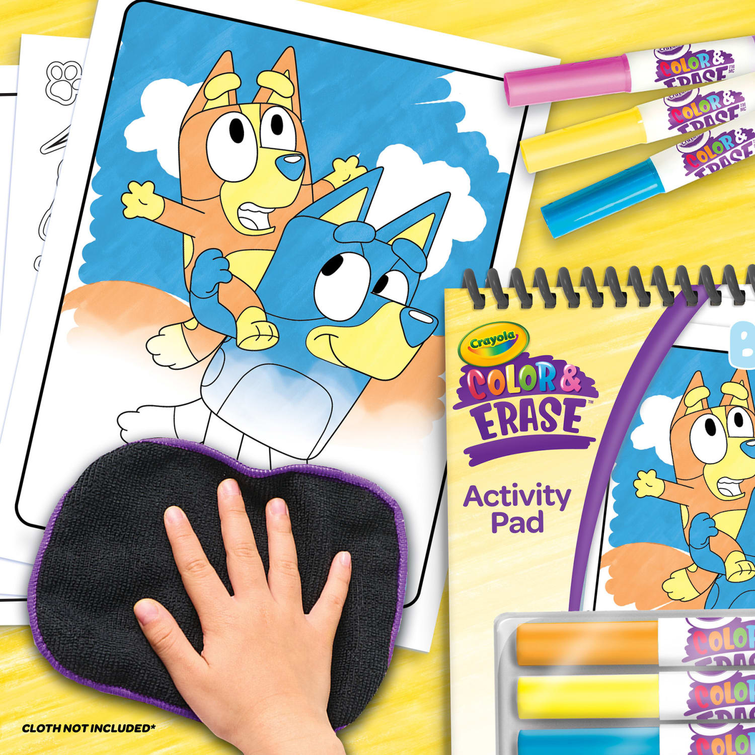 Crayola Color & Erase Reusable Activity Pad, Bluey, Pack Of 3 - Image 6
