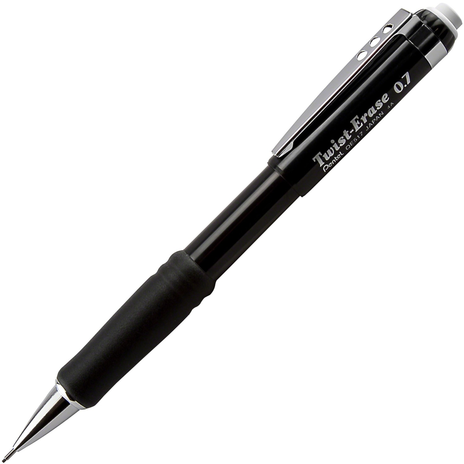 Pentel Twist-Erase III Mechanical Pencil, 0.7mm, #2 Lead, Black Barrel - Image 3