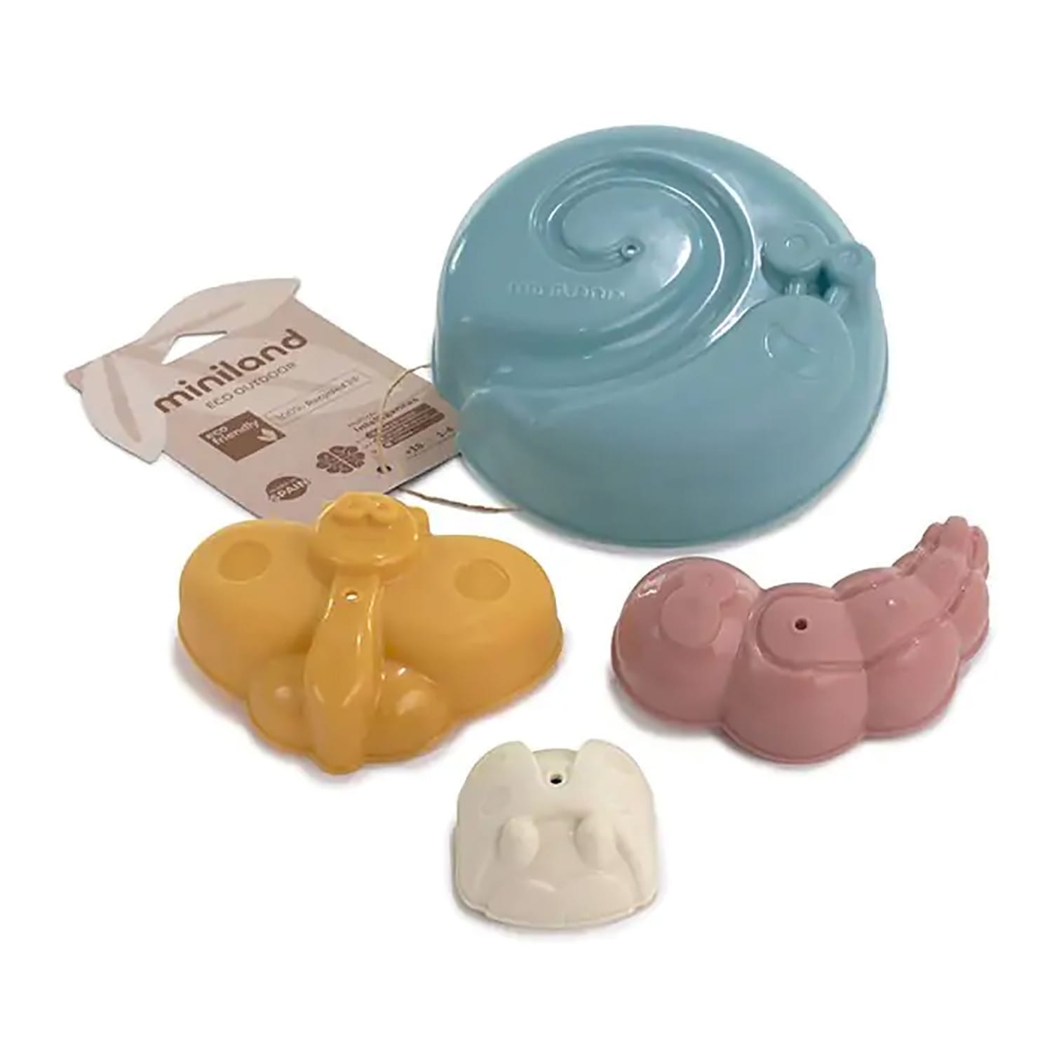 Miniland ECO Sand Molds, Assorted Colors, 4 Pieces Per Pack, Set Of 2 Packs - Image 3