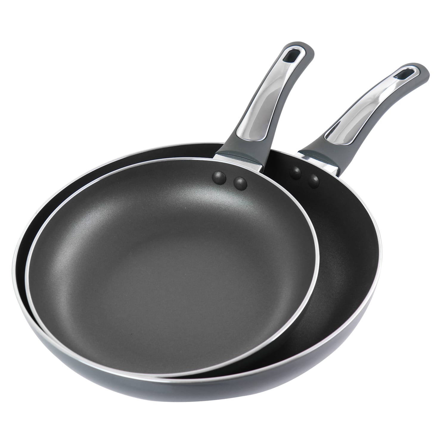 Oster 2-Piece Non-Stick Aluminum Frying Pan Set, Gray - Image 6