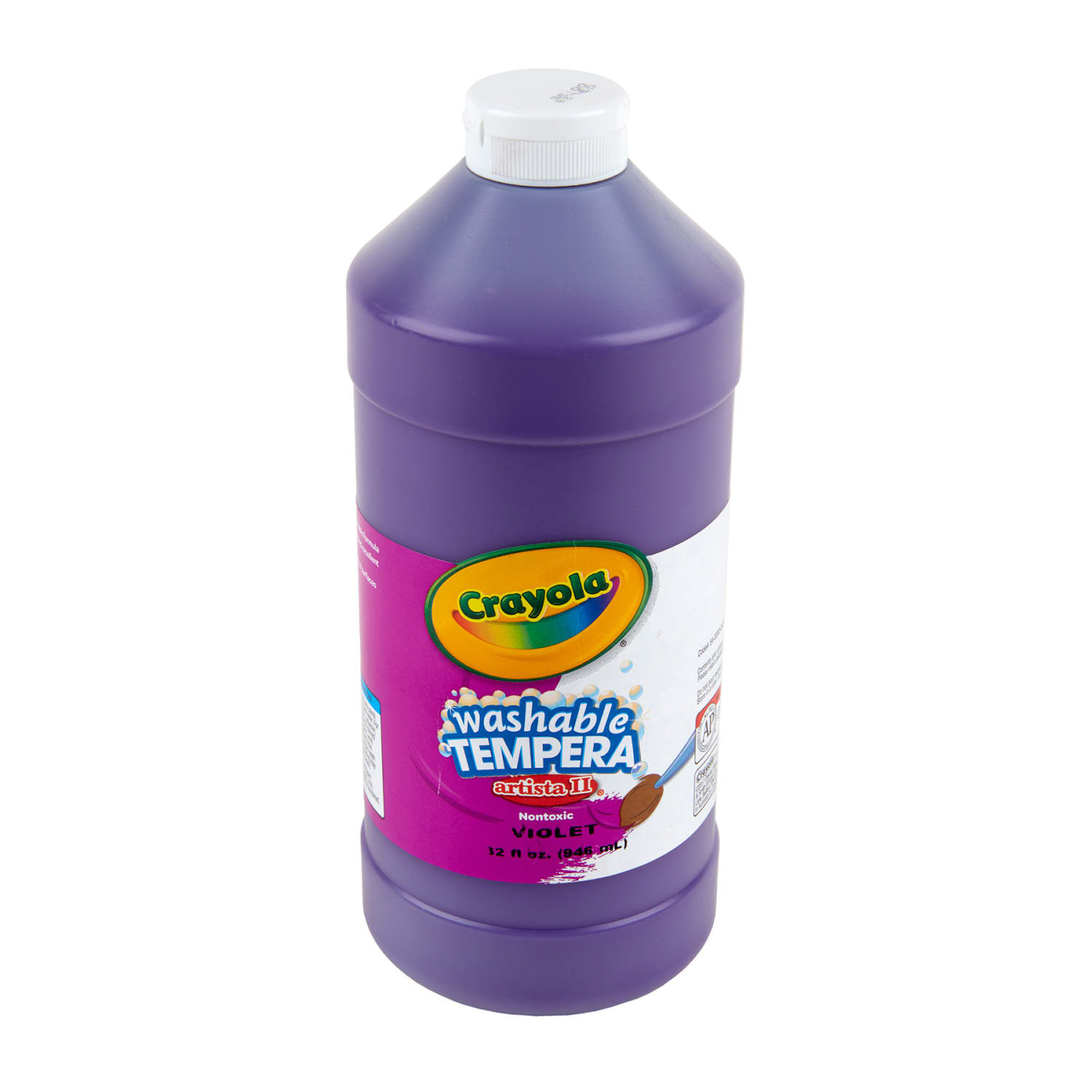 Crayola Artista II Washable Tempera Paint, 32 oz, Violet, Pack Of 3 - Image 5