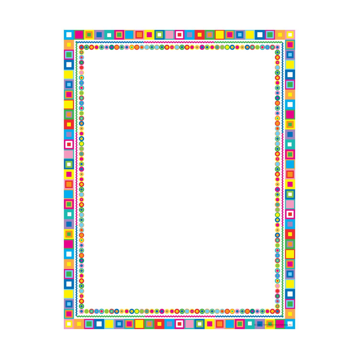 Barker Creek Computer Paper, 8 1/2in x 11in, Retro, Pack Of 50 Sheets