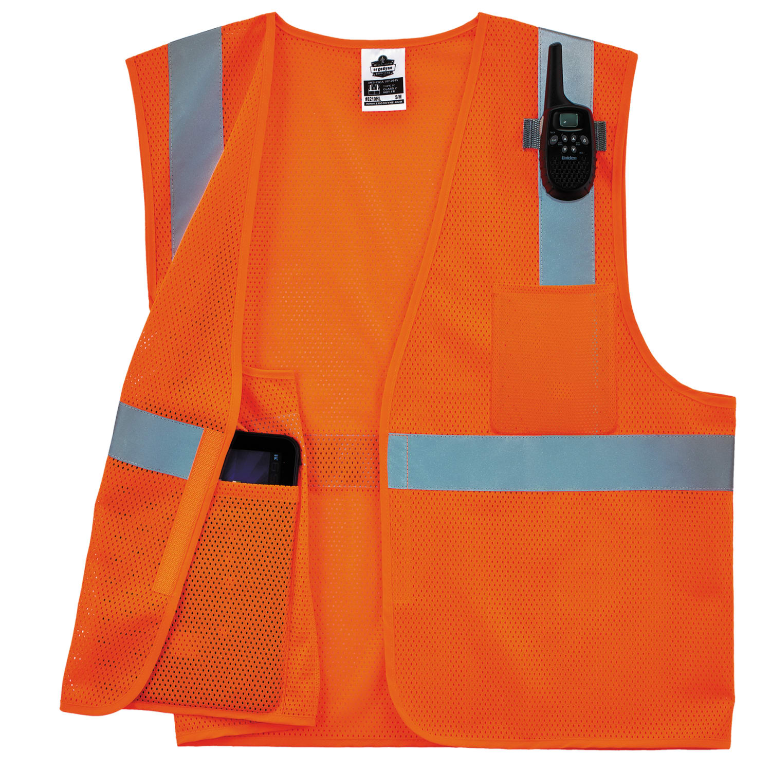 Ergodyne GloWear Mesh Hi-Vis Safety Vest, Medium, Orange - Image 4