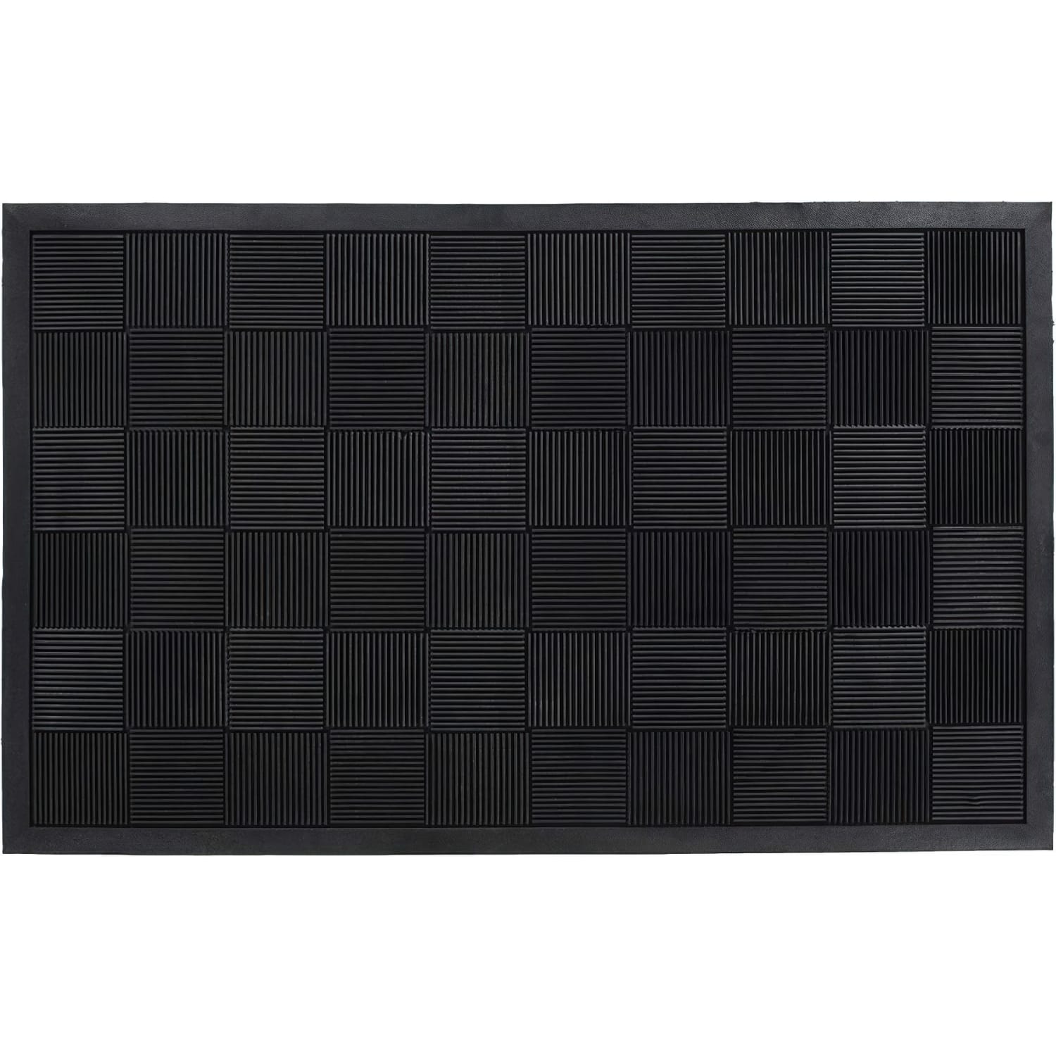 Guardian Parquet Wiper Scraper Mat, 36 x 60, Black