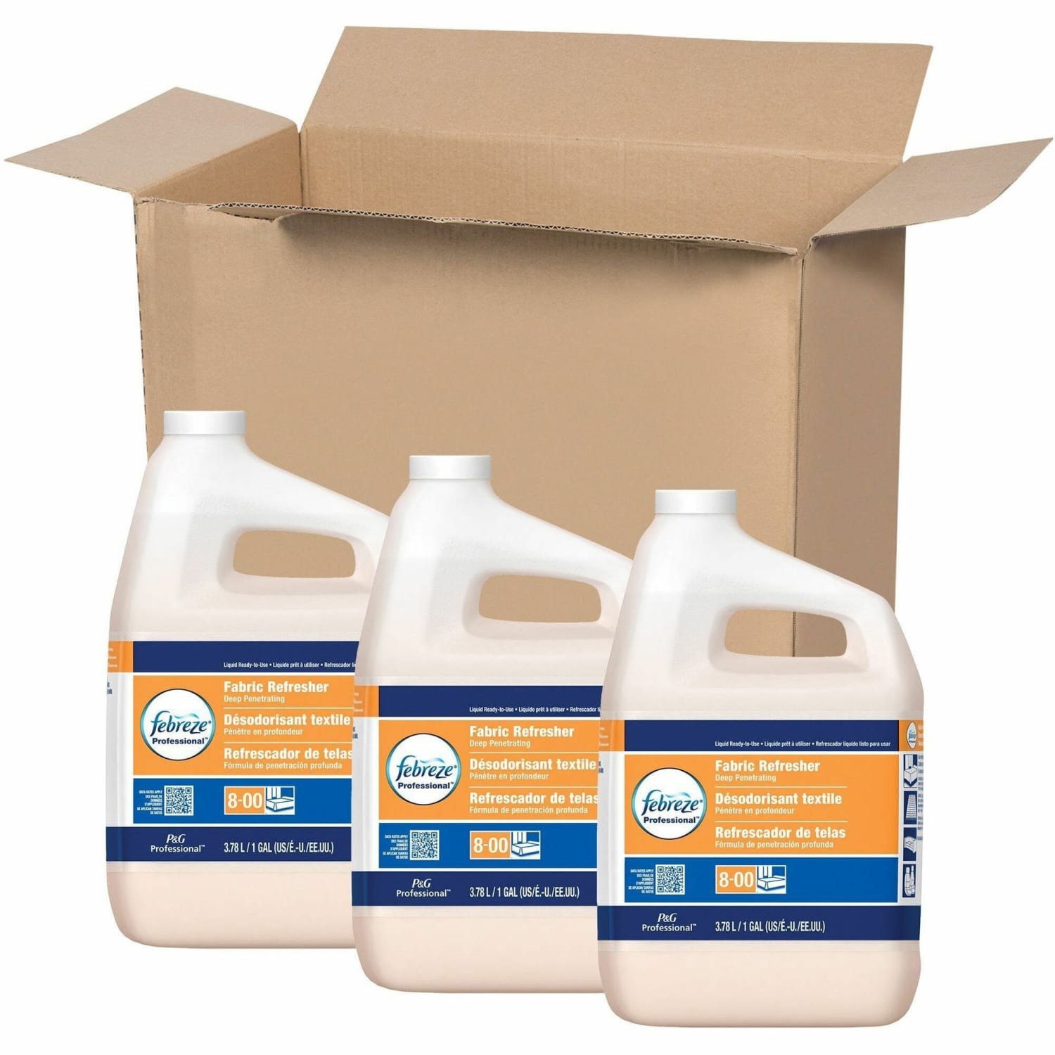 Febreze Fabric Refresher & Odor Eliminator Refill, Fresh Clean Scent, 128 Oz Bottle, Case Of 3 - Image 3