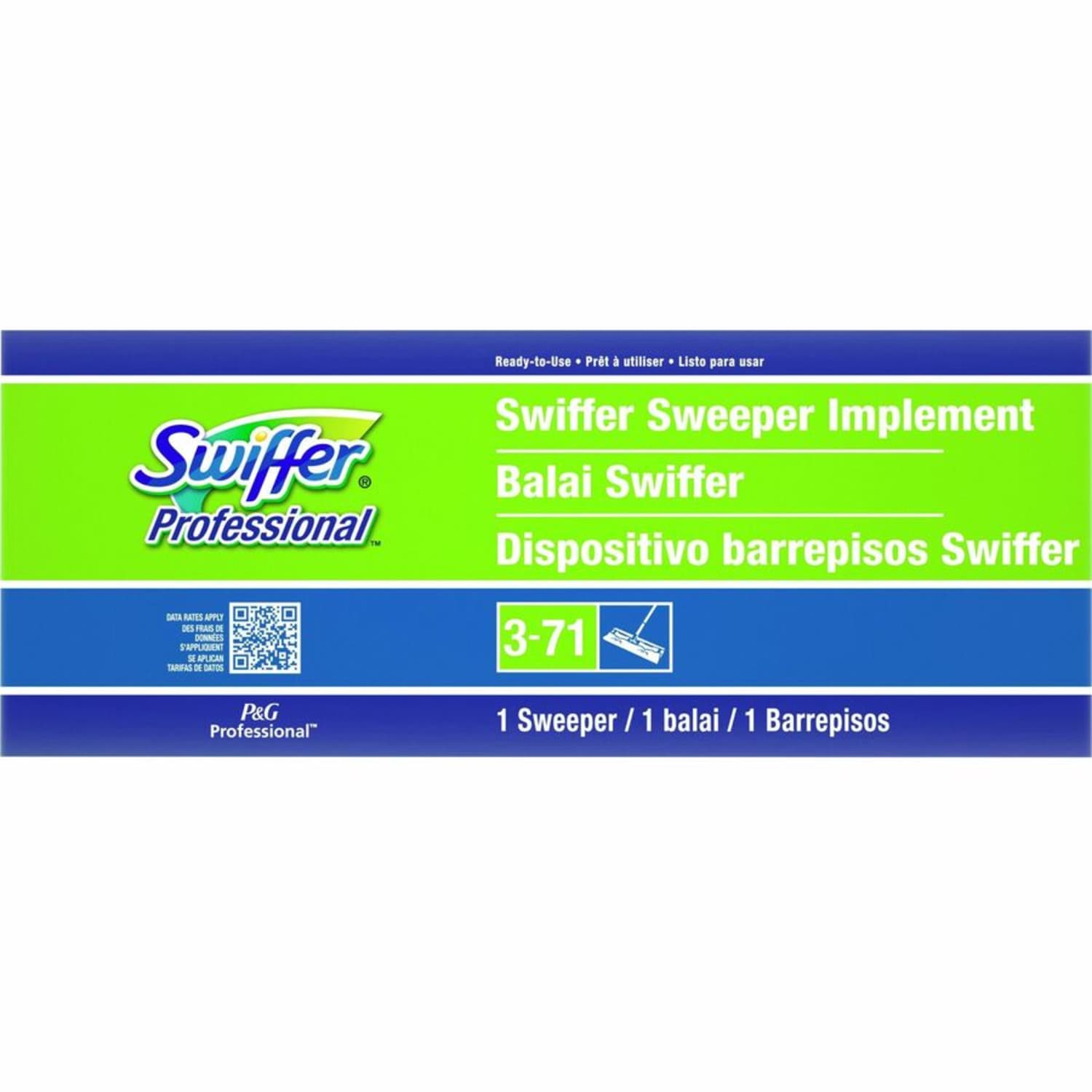 Swiffer Sweeper - 10in Head - Swivel Head, Lightweight - 3 / Carton - Green - Image 4