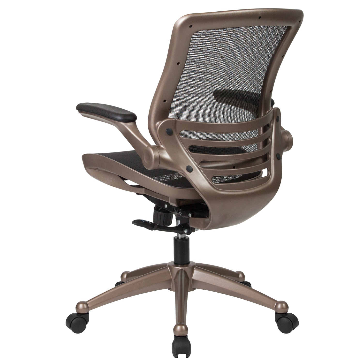 Flash Furniture Mesh Mid Back Executive Office Chair BlackGold PopularChairscom