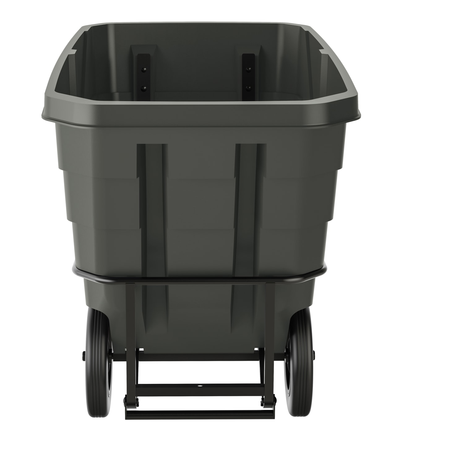 Suncast Commercial Tilt Truck, Heavy Duty, 1 Cu Yd., 45-1/8inH x 33-7/8inW x 70inD, Black - Image 3