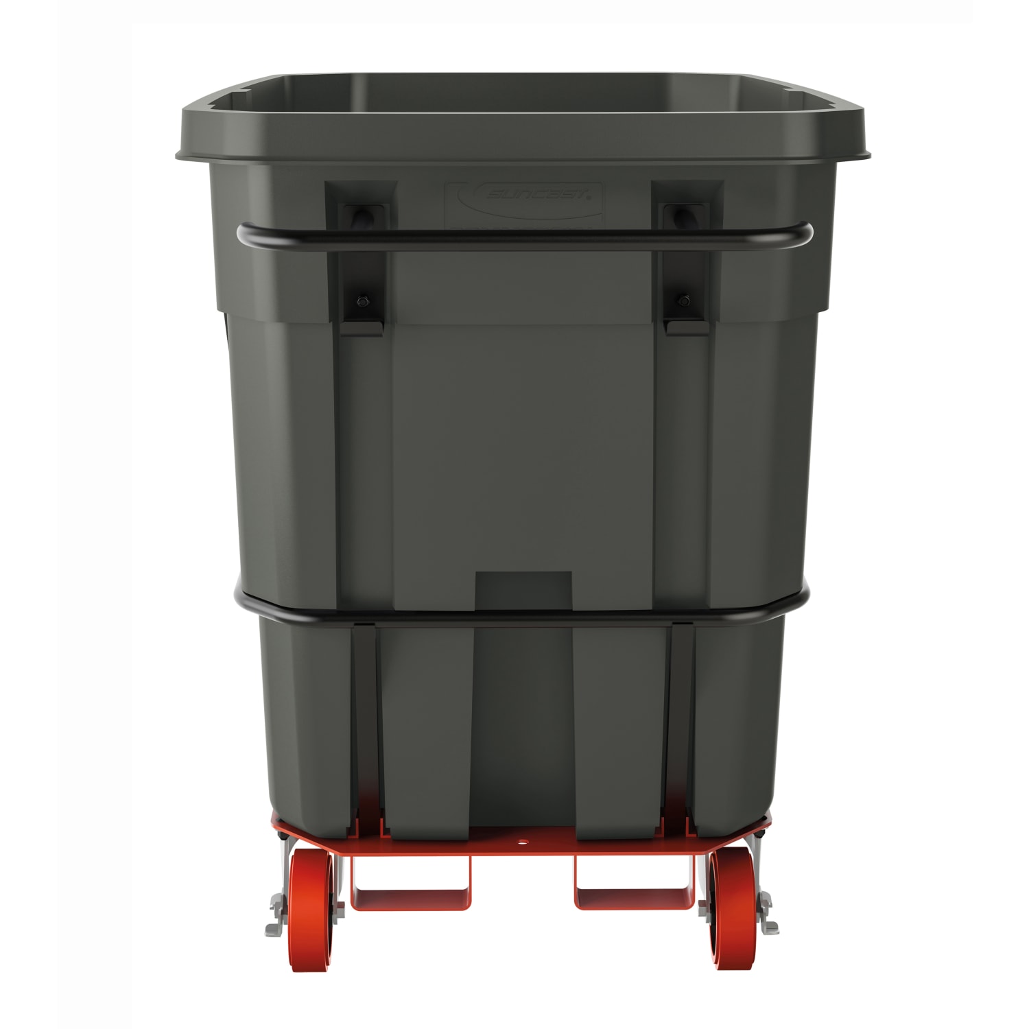Suncast Commercial Tilt Truck, Heavy Duty, 1 Cu Yd., 45-1/8inH x 33-7/8inW x 70inD, Black - Image 4