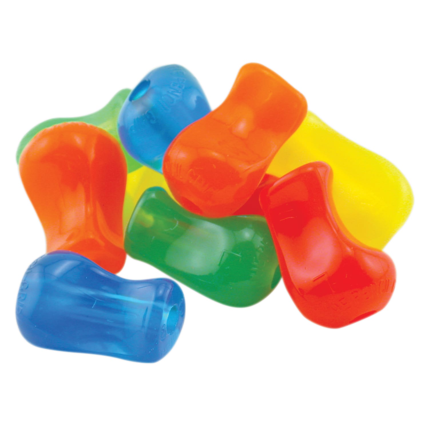 The Pencil Grip Finger Fitted Pencil Grips, 1 1/2in, Assorted Neon Colors, Pack Of 36