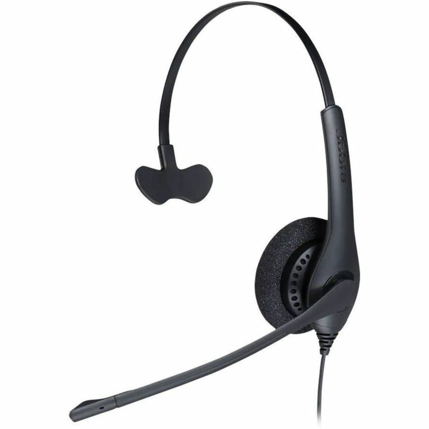 Jabra Biz 1500 Headset - Mono - USB - Wired - 32 Ohm - 20 Hz to 6.80 kHz - Over-the-head - Monaural - Supra-aural - 7.55 ft Cable - Noise Cancelling, Uni-directional Microphone - Noise Canceling - Black - Image 5