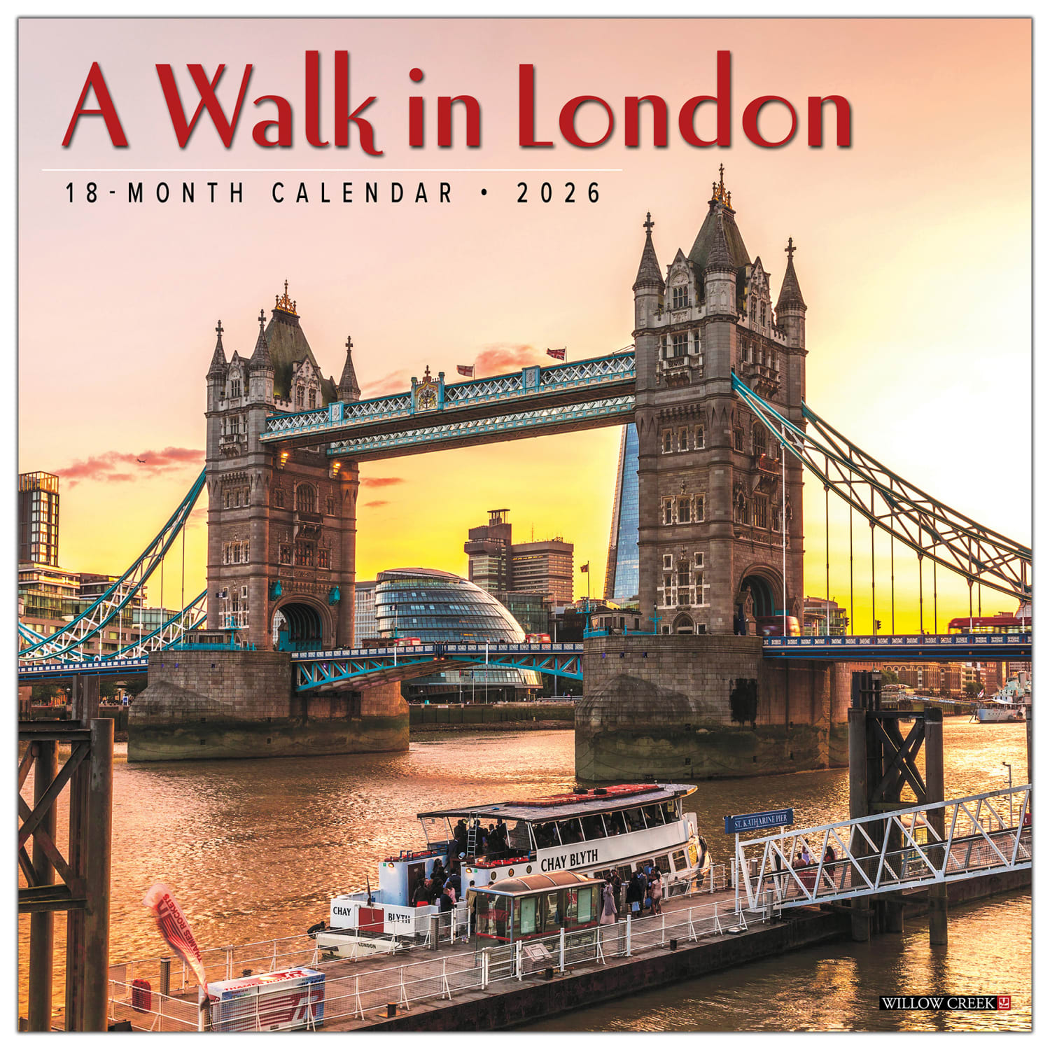 2026 Willow Creek Press Art & Design Monthly Wall Calendar, 12in x 12in, A Walk in London, January To December, 49754 - Image 3