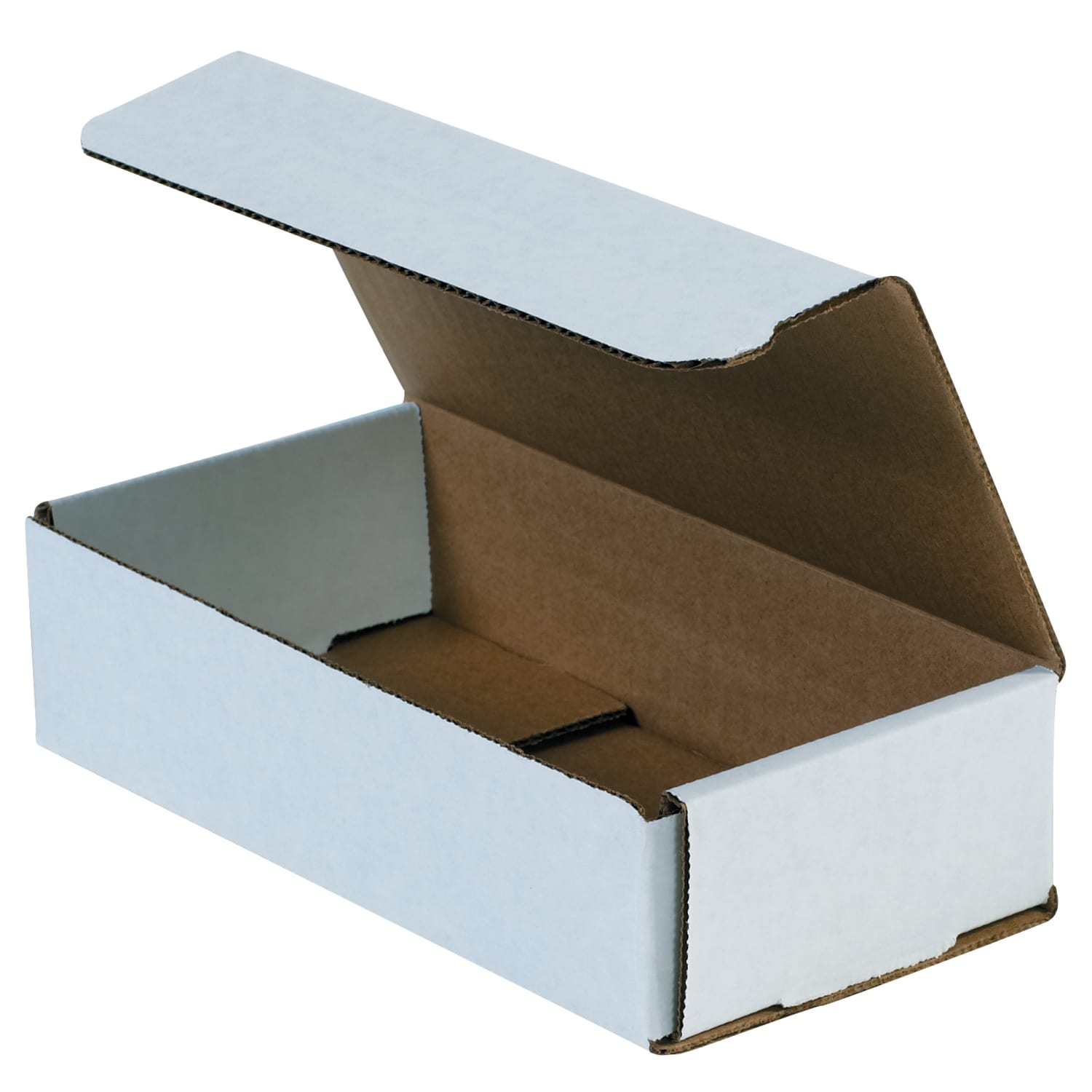 Partners Brand Corrugated Mailers 9in x 4in x 2in, White, Bundle of 50