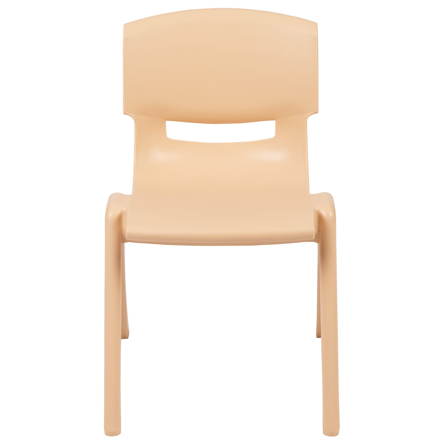Flash Furniture Plastic Stackable School Chairs With 13 14in Seat Height Natural Set Of 2 Chairs PopularChairscom