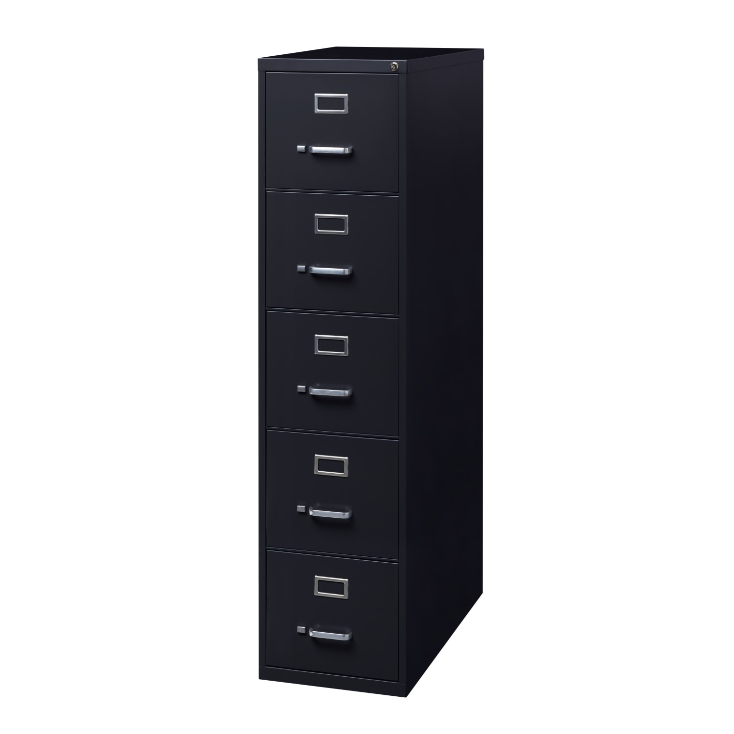 WorkPro 26-1/2inD Vertical 5-Drawer File Cabinet, Black - Image 4