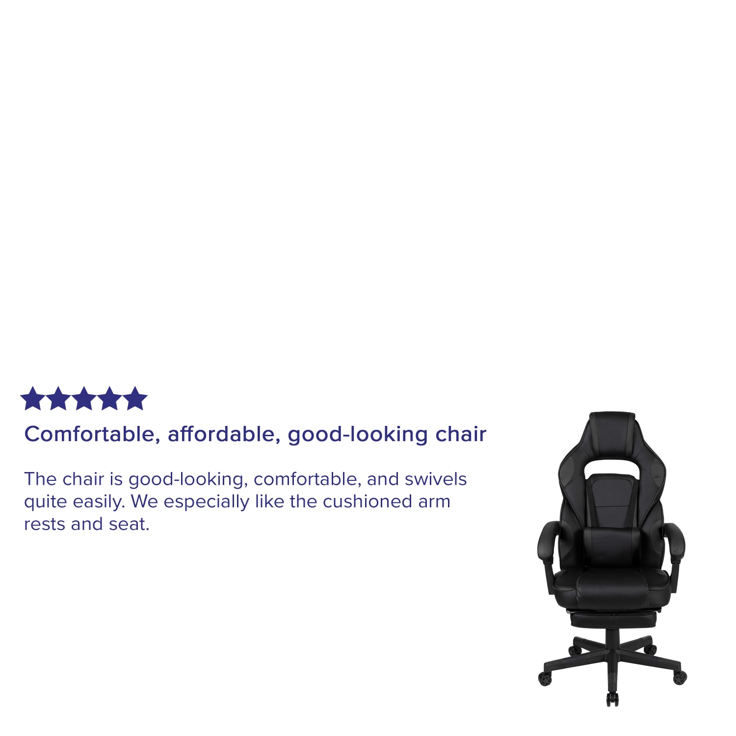Flash Furniture X40 Gaming Chair With Fully Reclining Back And Arms, Black - Image 5