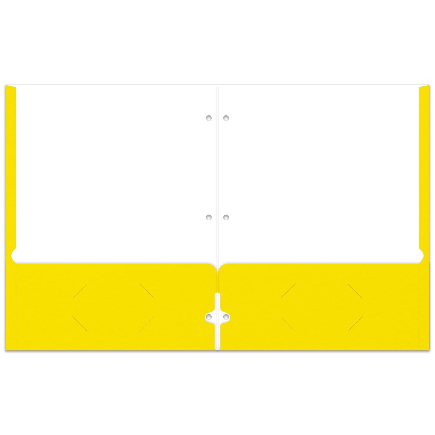 Office Depot Brand 2-Pocket School-Grade Paper Folder, Letter Size, Yellow - Image 3
