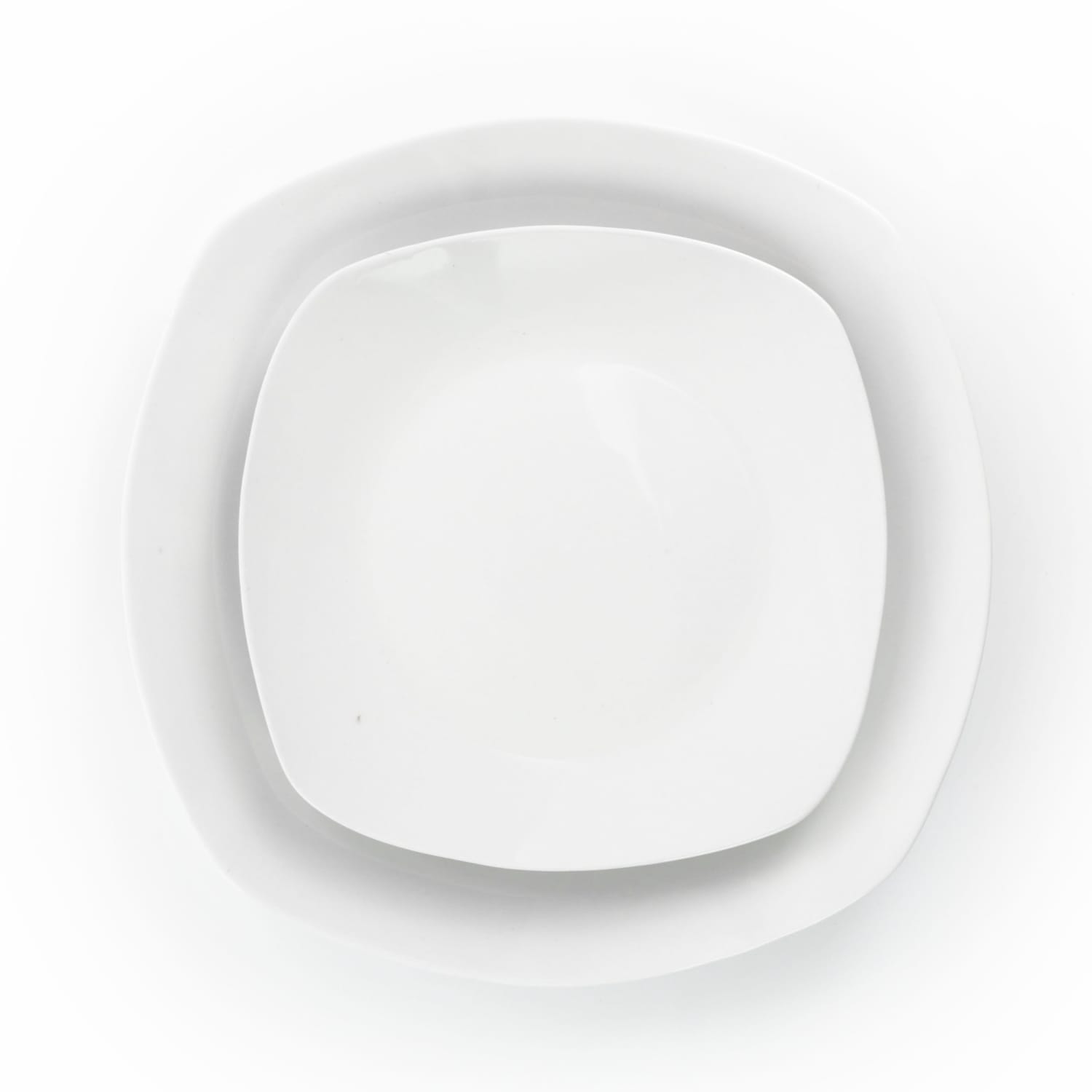 Gibson Home Classic Pearl 16-Piece Square Dinnerware Set, White - Image 6
