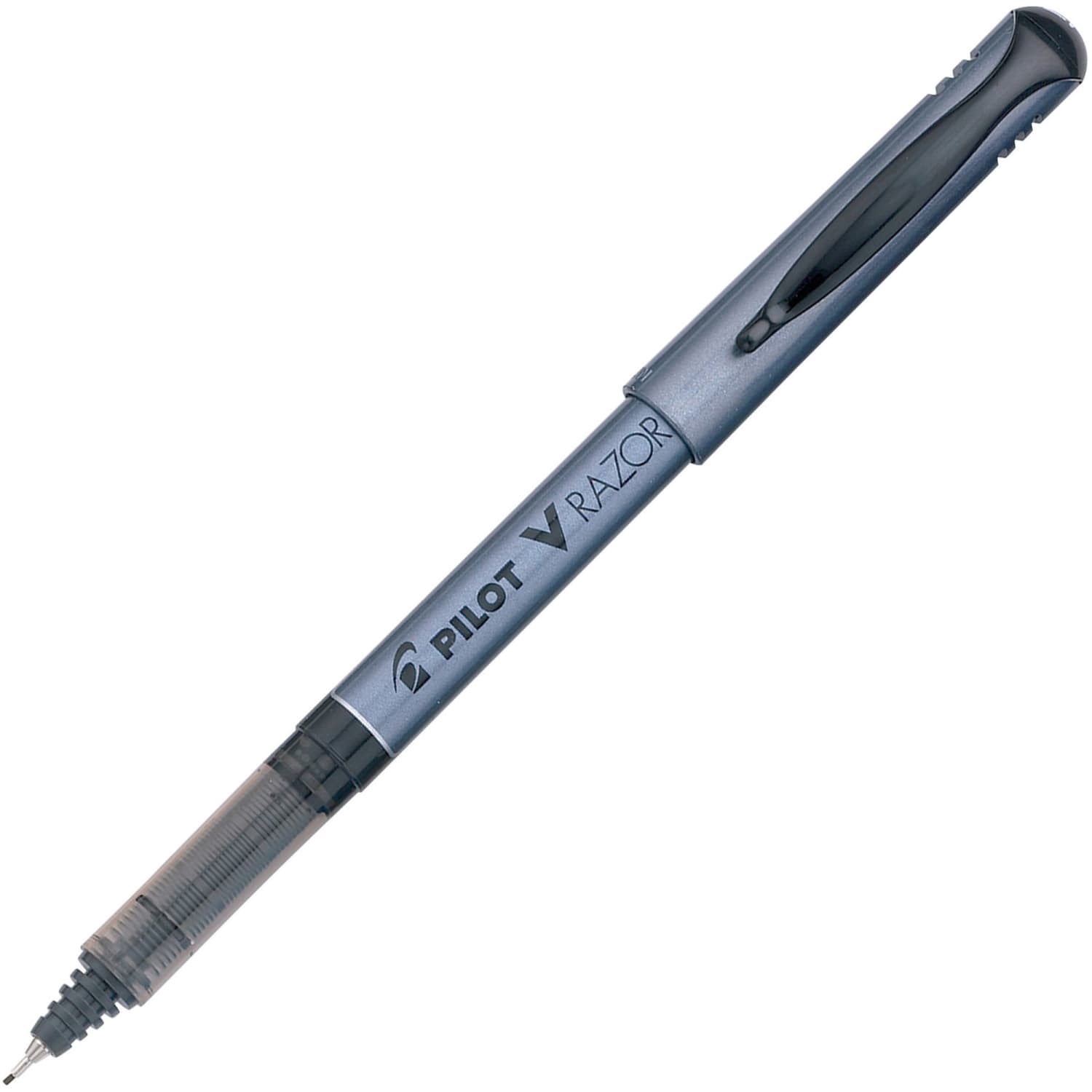 Pilot Liquid Ink Razor Point Pens, Extra-Fine Point, 0.3 mm, Graphite Barrel, Black Ink, Pack Of 12 Pens - Image 4