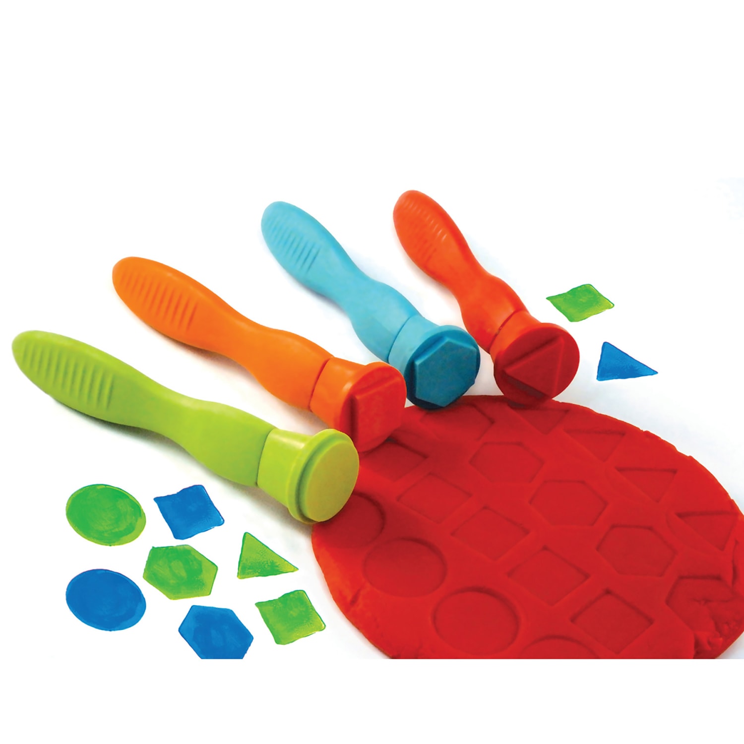 READY 2 LEARN Easy Grip Geometric Stampers, 4 Per Pack, Set Of 2 Packs - Image 6