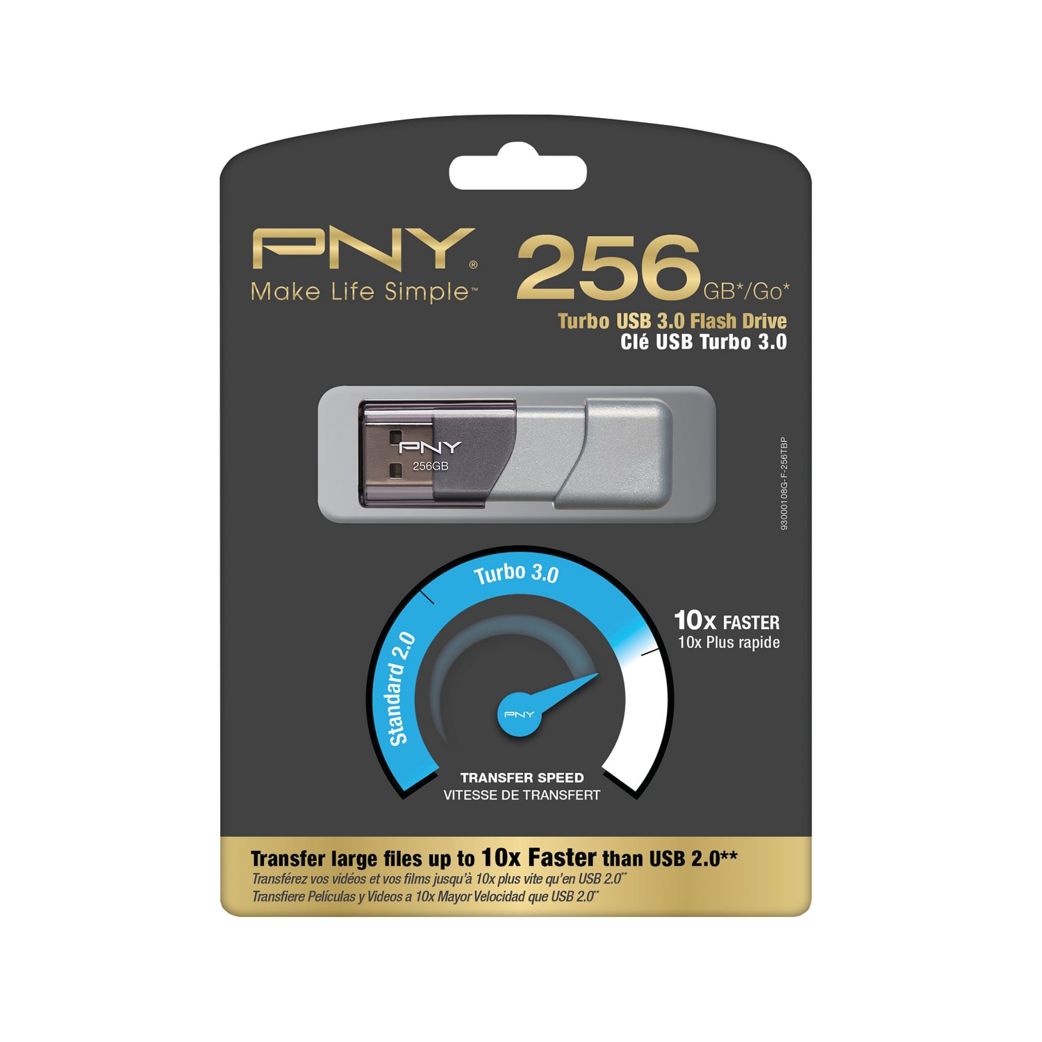 PNY Turbo Attache 3 USB 3.0 Flash Drive, 256GB - Image 4