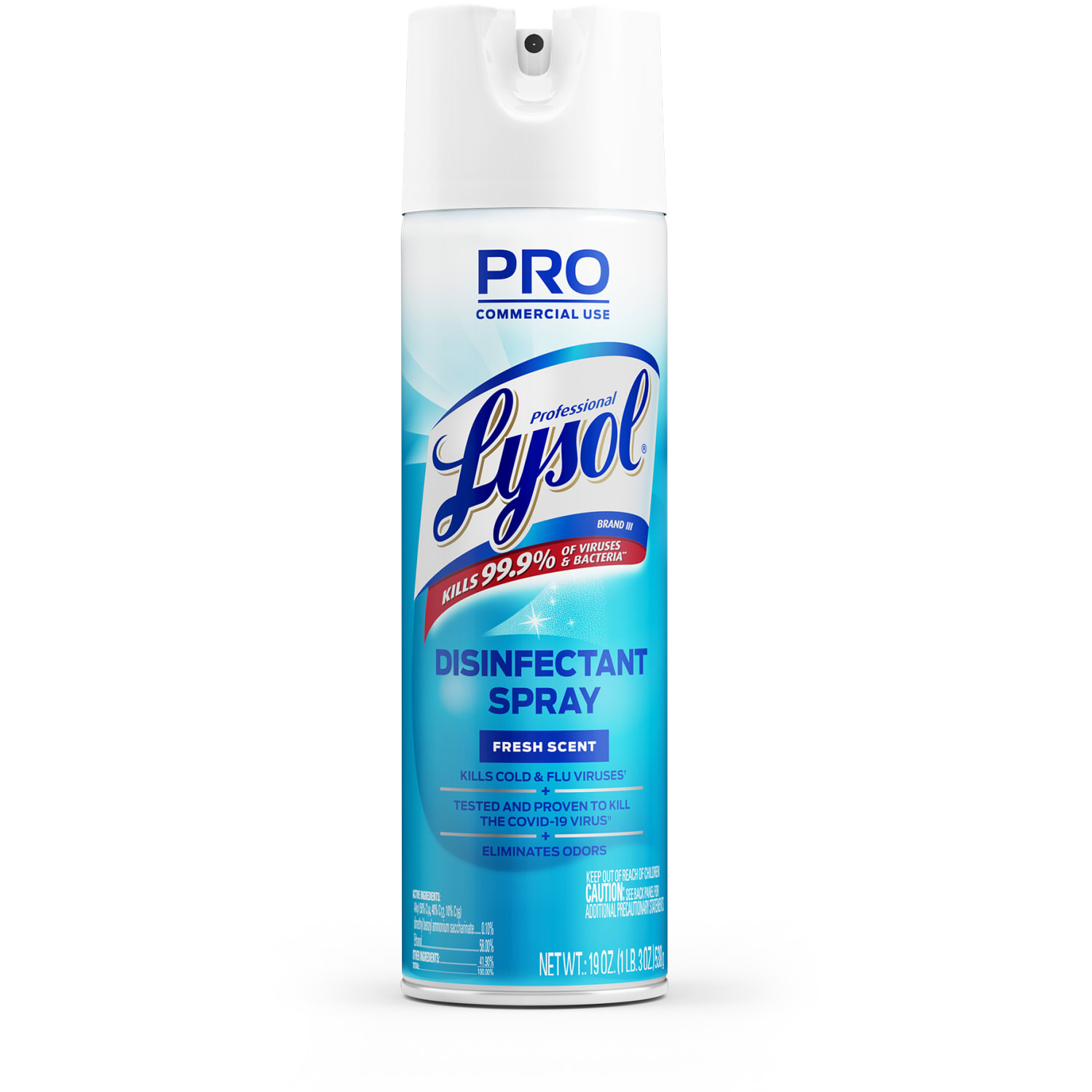 Lysol Professional Disinfectant Spray, Fresh Scent, 19 Oz Bottle, Case Of 12 - Image 3