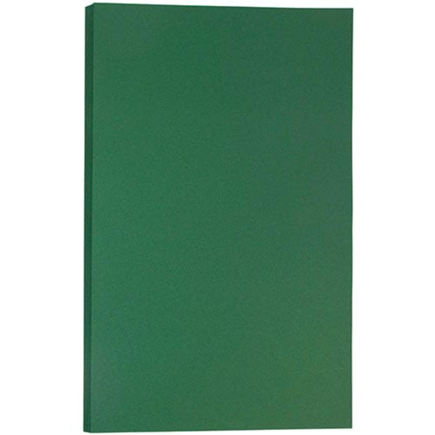 JAM Paper Legal Matte Paper, Dark Green, Legal (8.5in x 14in), 50 Sheets Per Pack, 28 Lb
