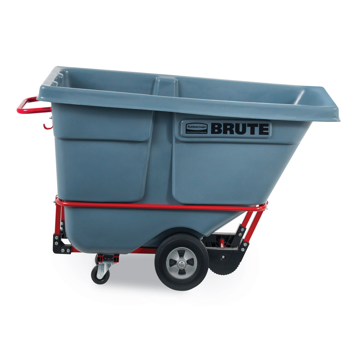 Rubbermaid Commercial BRUTE DURATILT Frame Tilt Truck, Standard Duty, 0.5 cu yd, 850 lb Capacity, Rotomolded Resin/Leakproof Polyethylene, Gray - Image 5