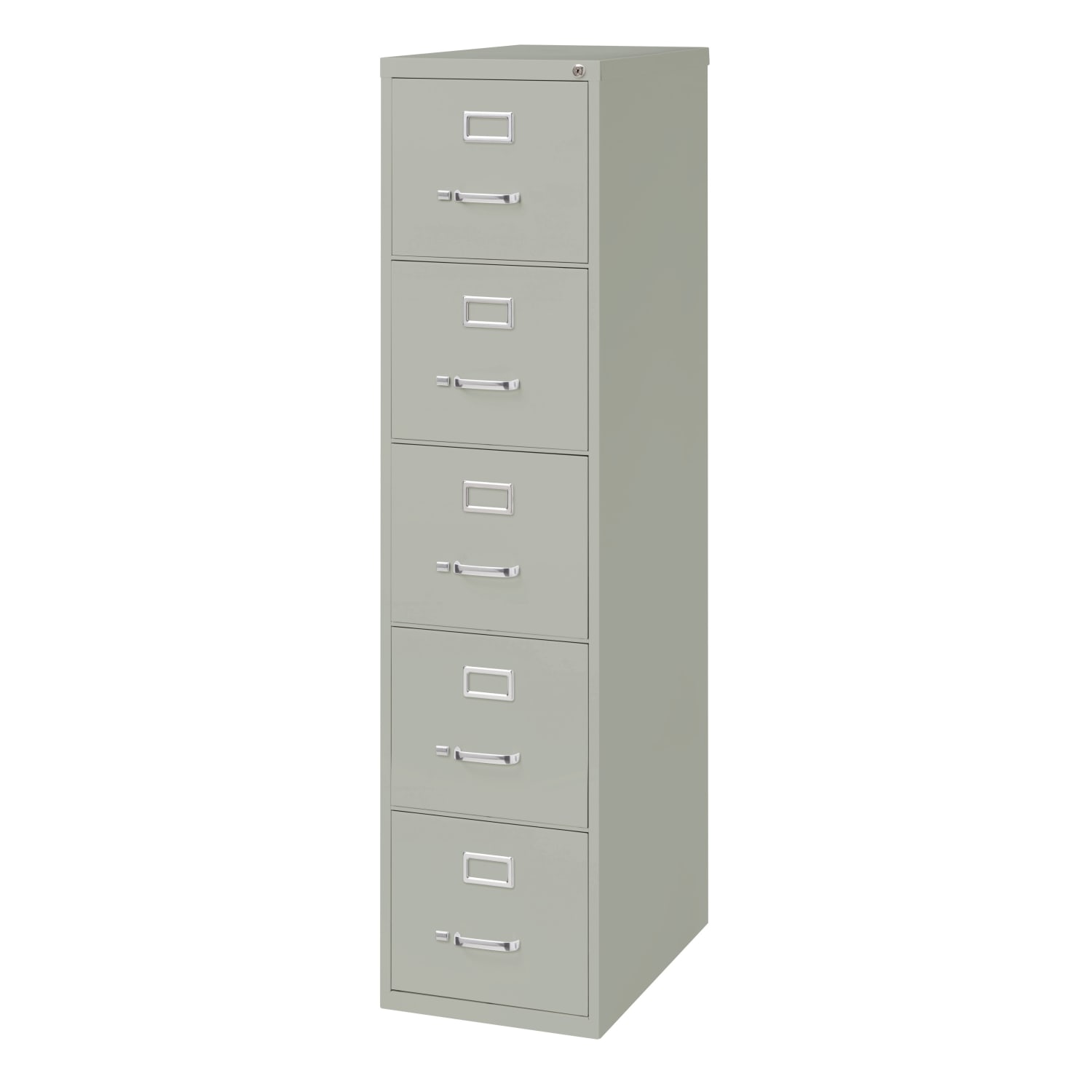 WorkPro 26-1/2inD Vertical 5-Drawer File Cabinet, Light Gray - Image 4