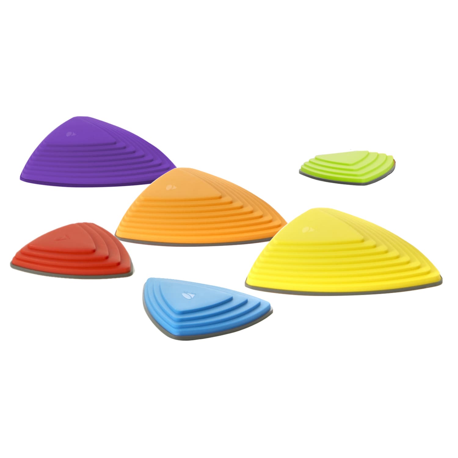 GONGE Riverstones - The Original Non-Slip Stepping Stones for Kids, Primary Colors, Set of 6 - Image 3