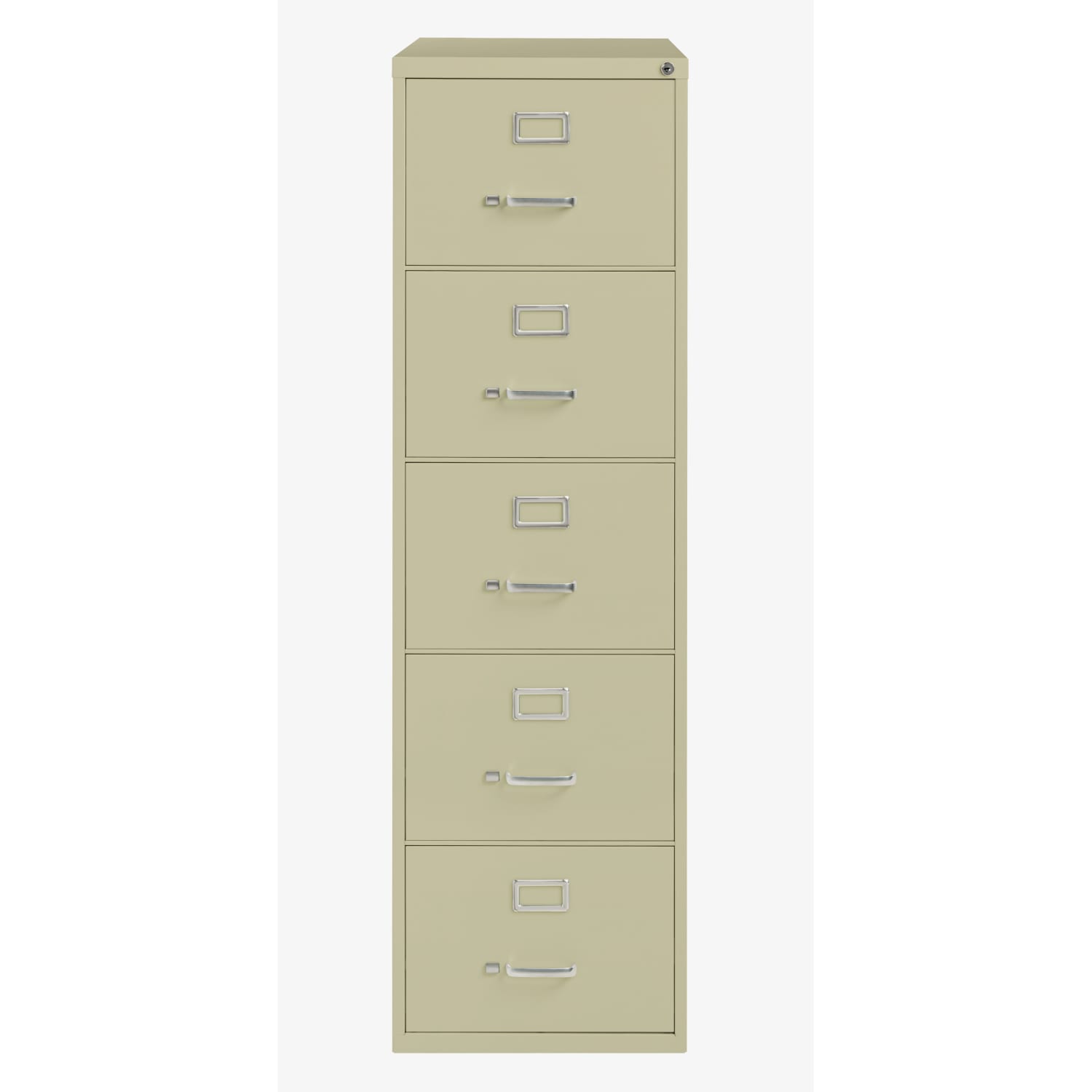 WorkPro 26-1/2inD Vertical 5-Drawer Legal-Size File Cabinet, Putty - Image 3
