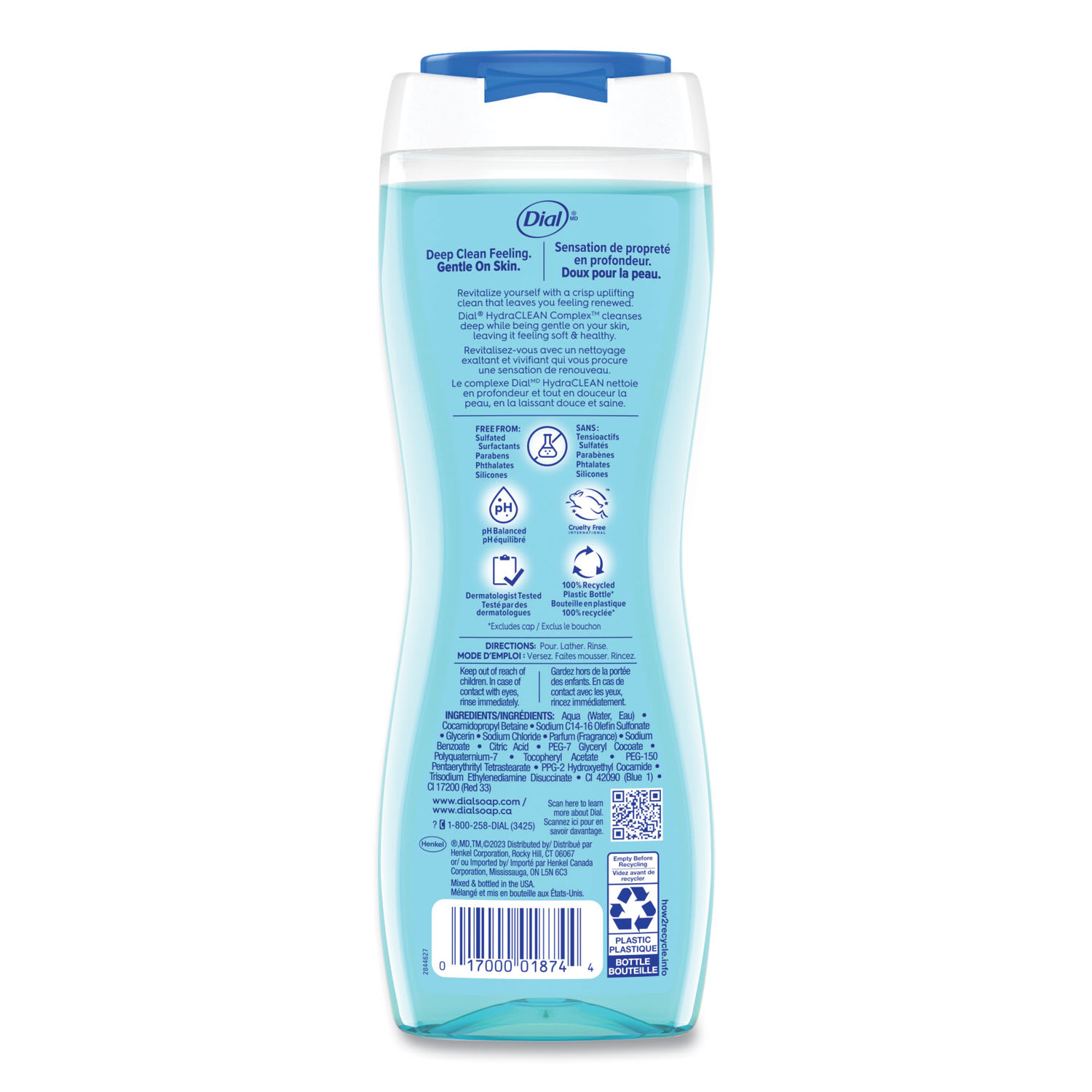 Dial Spring Water Body Wash, Spring Water Scent, 16 oz, 6/Carton - Image 6