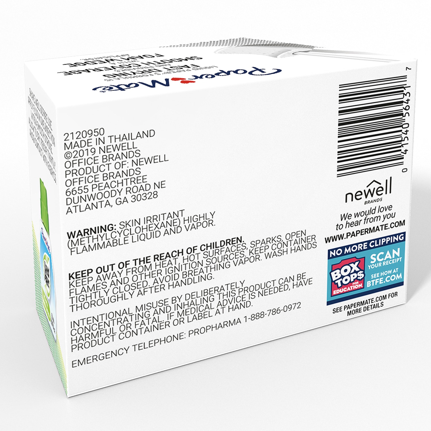 Paper Mate Liquid Paper Correction Fluid, Fast Dry & Smooth Coverage, White, Pack Of 3 - Image 3