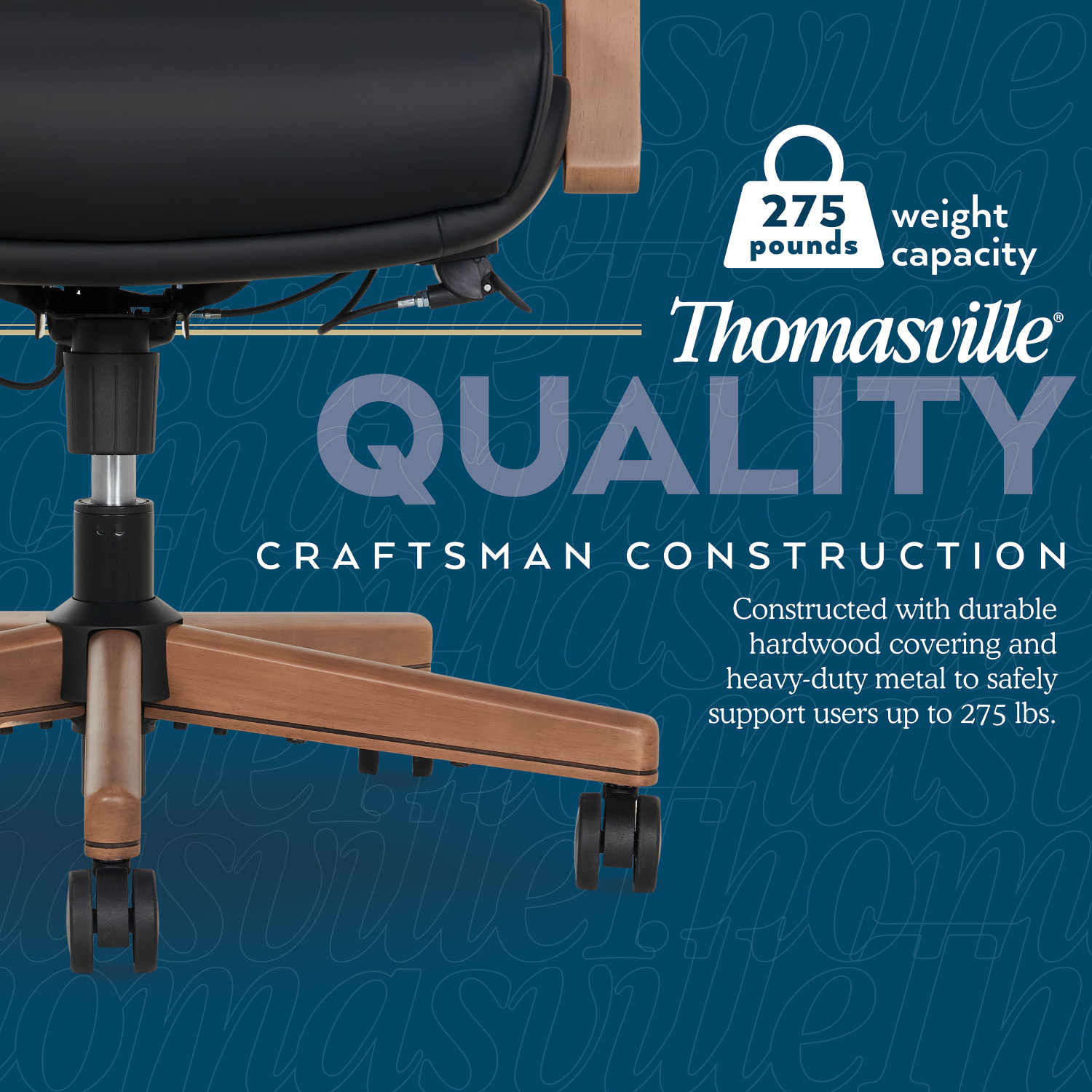 Thomasville Fendley Ergonomic Vegan Leather Mid Back Office Chair BlackBrown PopularChairscom