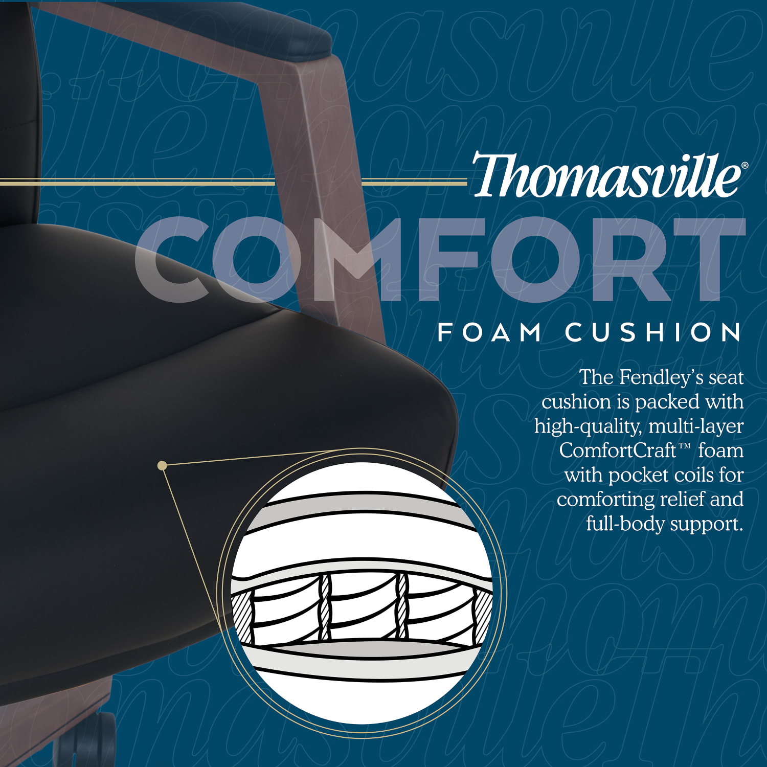 Thomasville Fendley Ergonomic Vegan Leather Mid Back Office Chair BlackBrown PopularChairscom