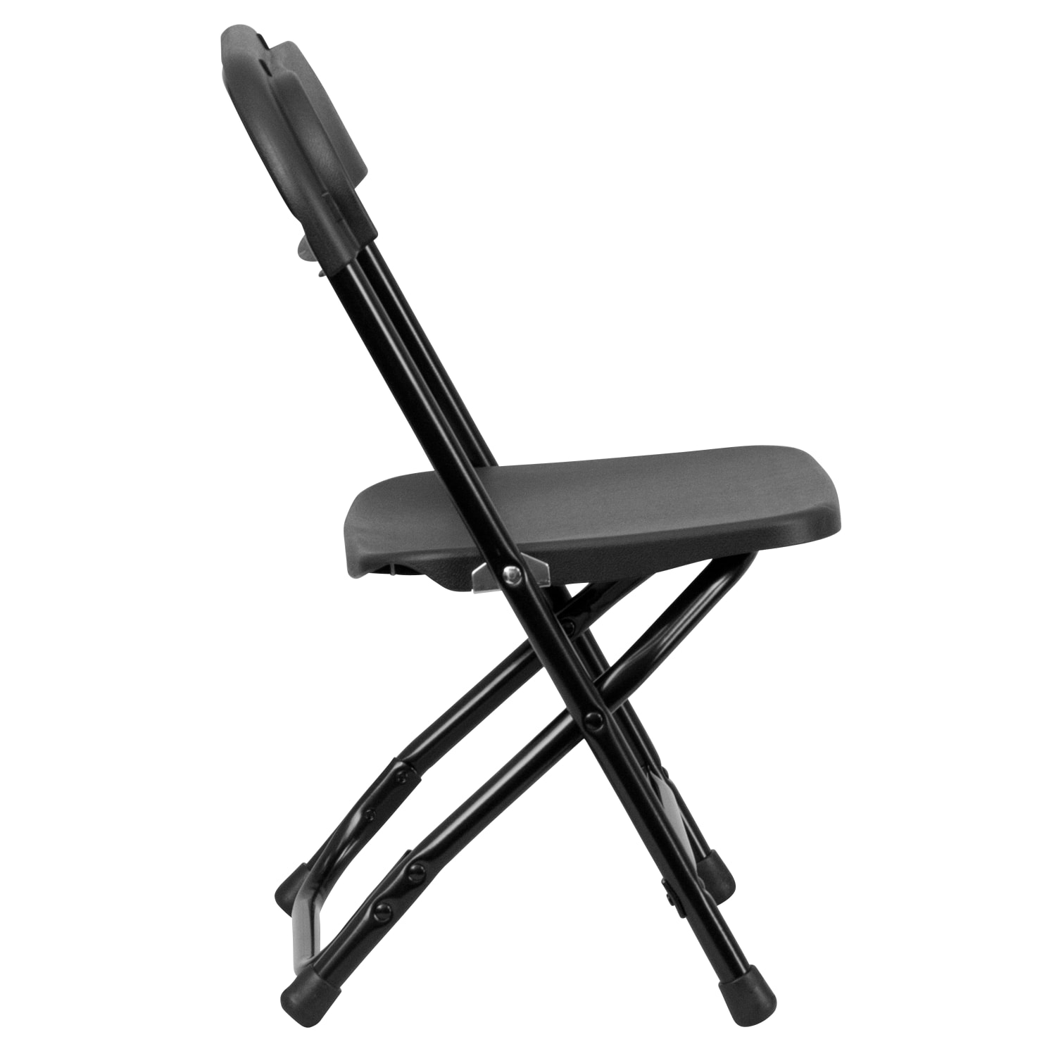 Flash Furniture 2 Pack Kids Plastic Folding Chair, Black - Image 11