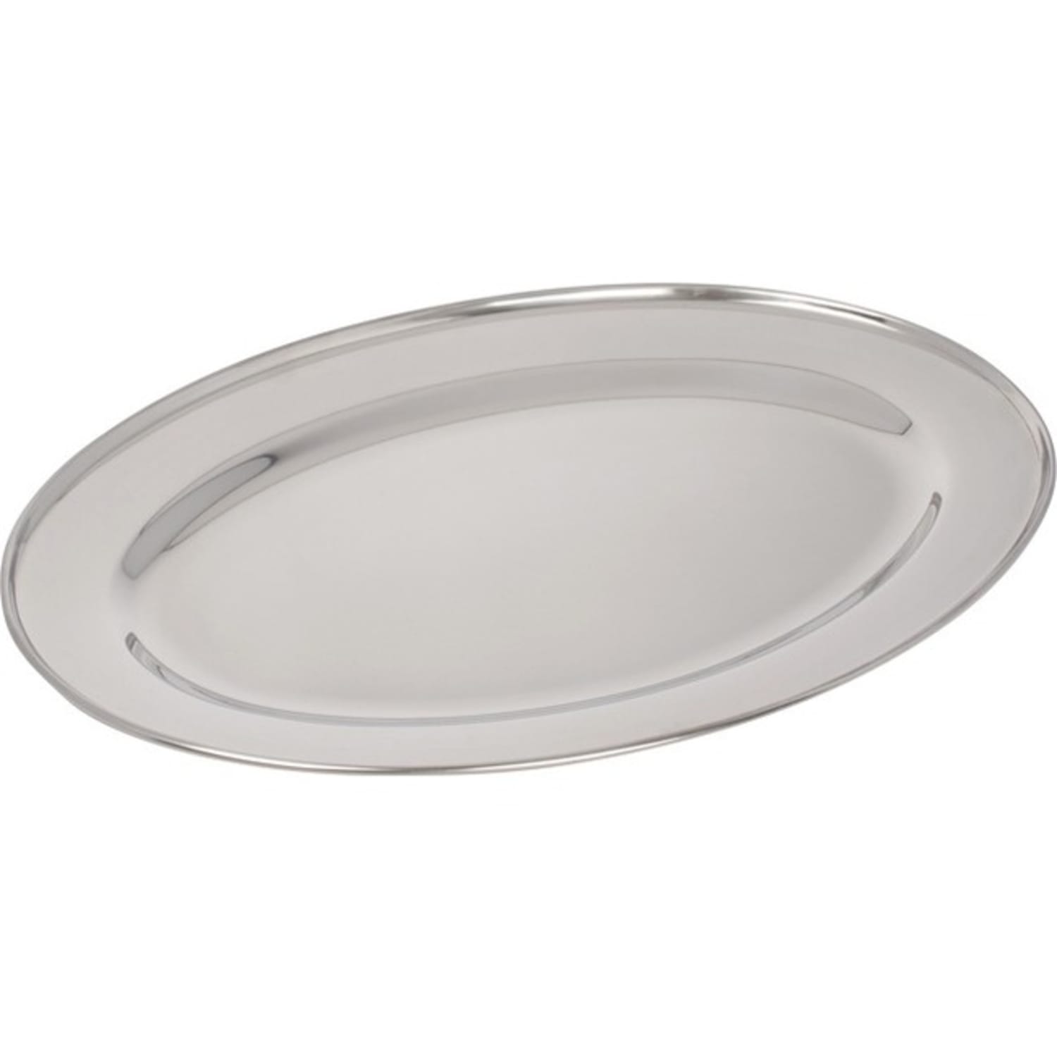 Carlisle WINCO Oval Platter - Serving - Stainless Steel Body - 1 Each - Image 3