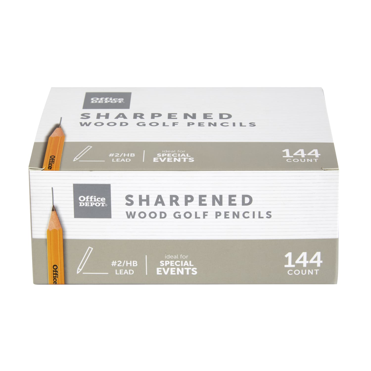 Office Depot Brand Golf Pencils, Presharpened, #2 Lead, Medium, Pack of 144 - Image 3