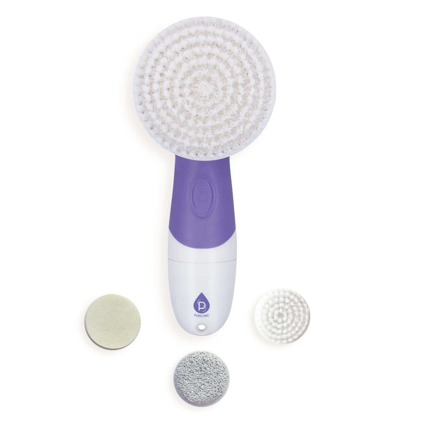 Pursonic Waterproof Facial Cleansing Brush in Purple