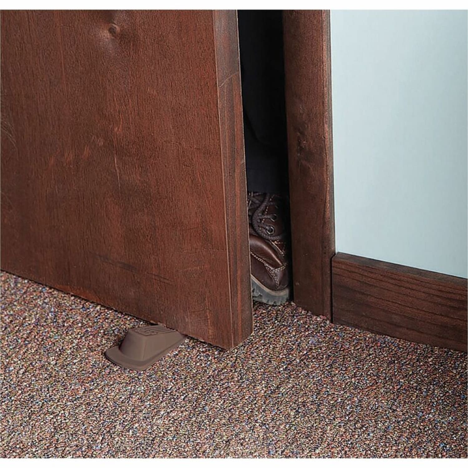 Master Caster Big Foot Doorstop, 1 1/4inH x 2inW x 4 3/4inD, Brown - Image 5