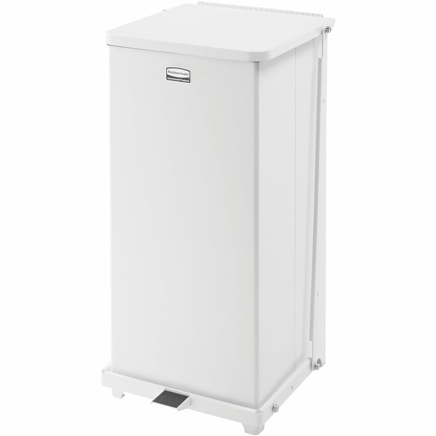 Rubbermaid Defenders Steel Step Can, 24-Gallon, White - Image 3