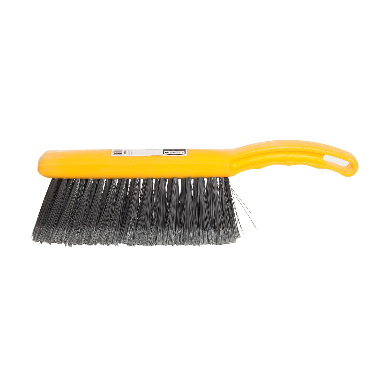 Rubbermaid Commercial Countertop Block Brush - 8in Synthetic Bristle - 12.5in Overall Length - Yellow, Silver - 1 Each - Image 3