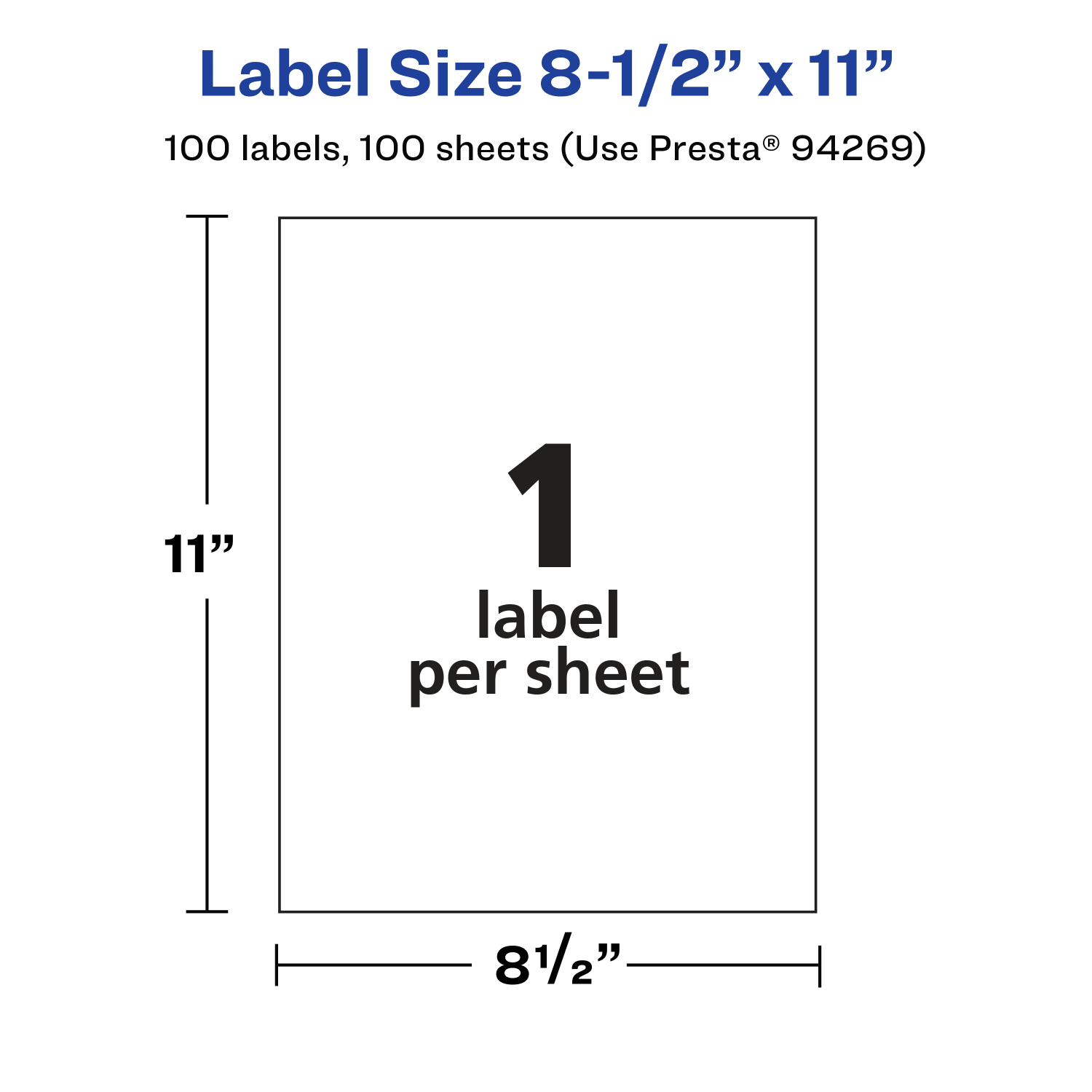 Avery Permanent Labels, 94269-CMF100, Rectangle, 8-1/2in x 11in, Matte Clear, Pack Of 100 - Image 6