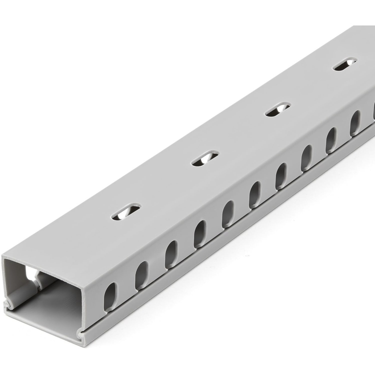 StarTech.com Cable Management Raceway w/Parallel Slots 78in - Network Cable Hider Kit - Slotted Wire Duct System - Cord Concealer UL - Cable management raceway to organize network/power cords - Solid Single channel wire hider/concealer - Image 3