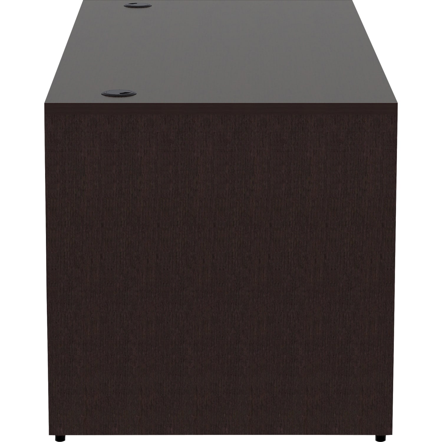 Lorell 66inW Computer Desk, Espresso - Image 4