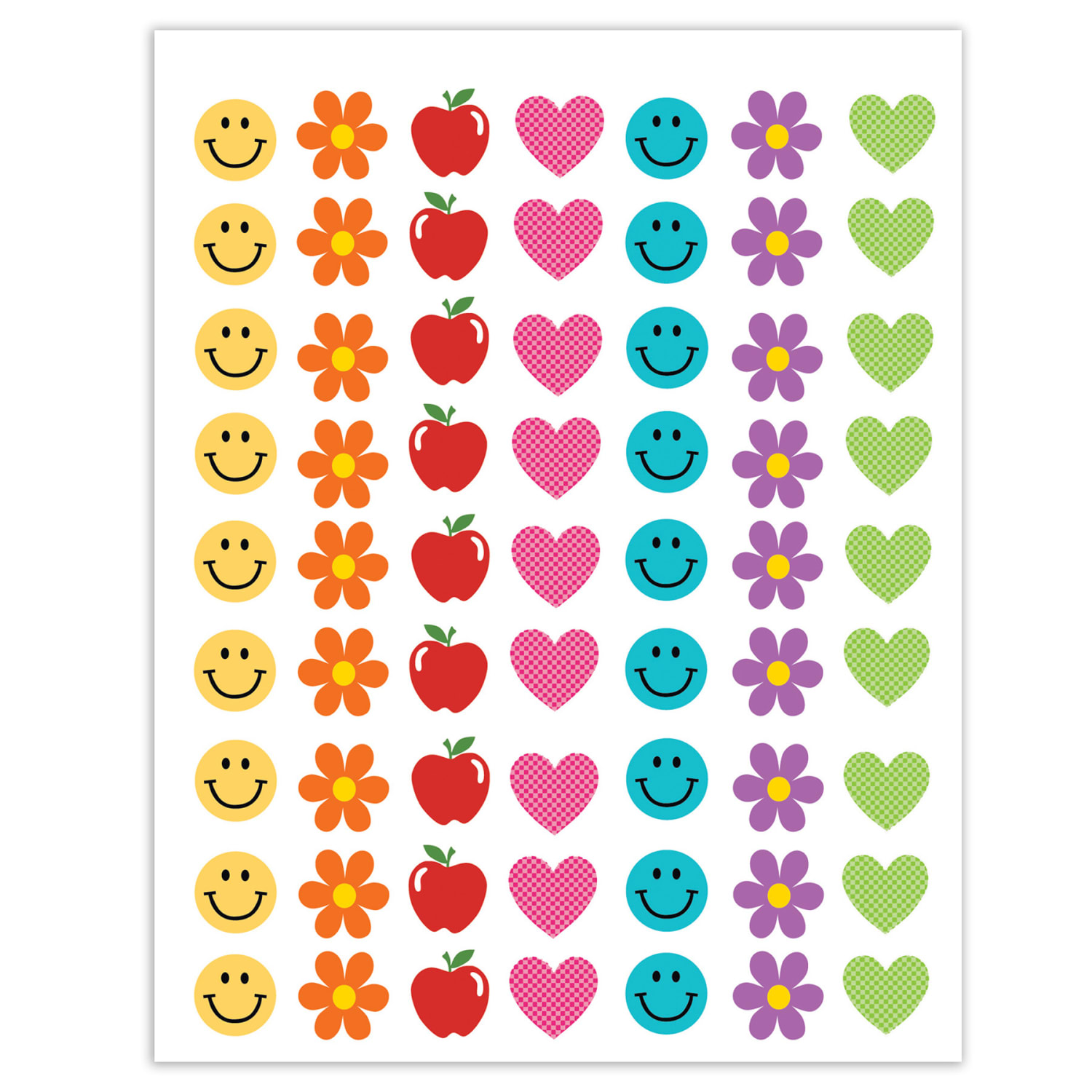 Teacher Created Resources Mini Stickers, Cool for School, 378 Per Pack, 12 Packs - Image 3